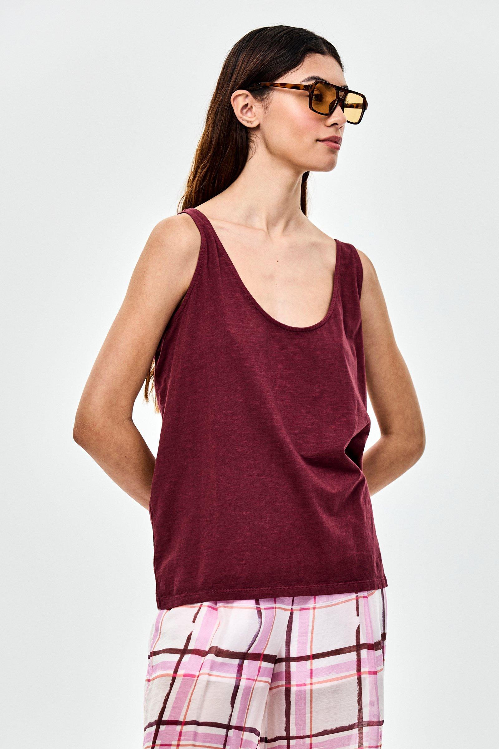 CKS - TOSCA - top sans manches - violet