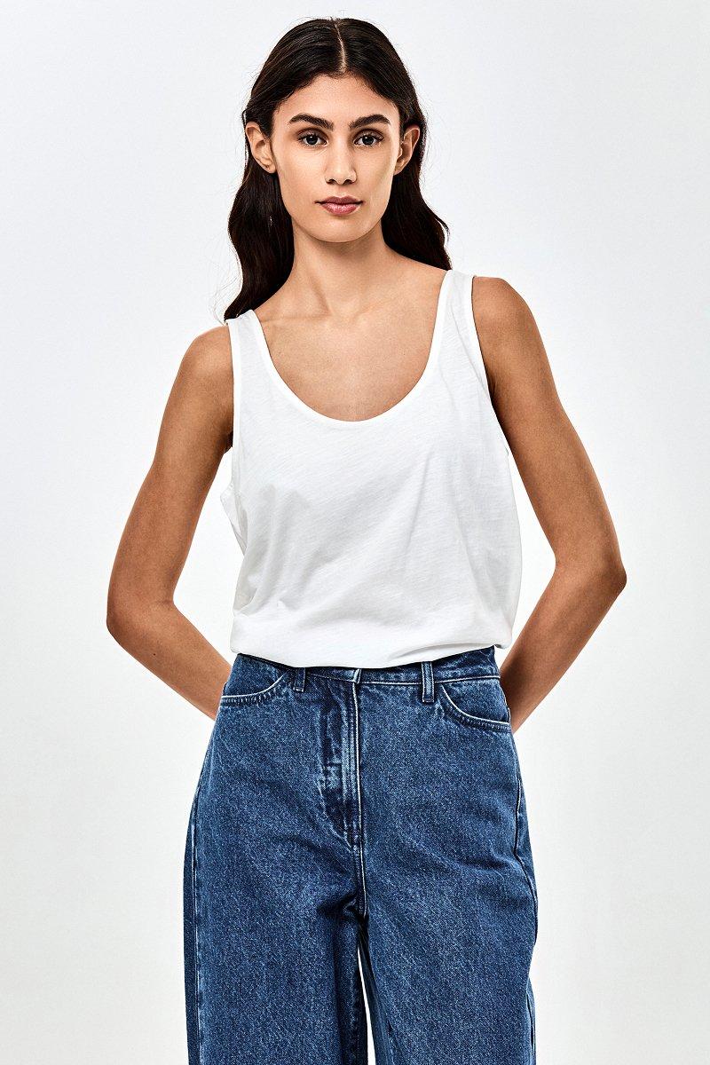 CKS - TOSCA - mouwloze top - wit