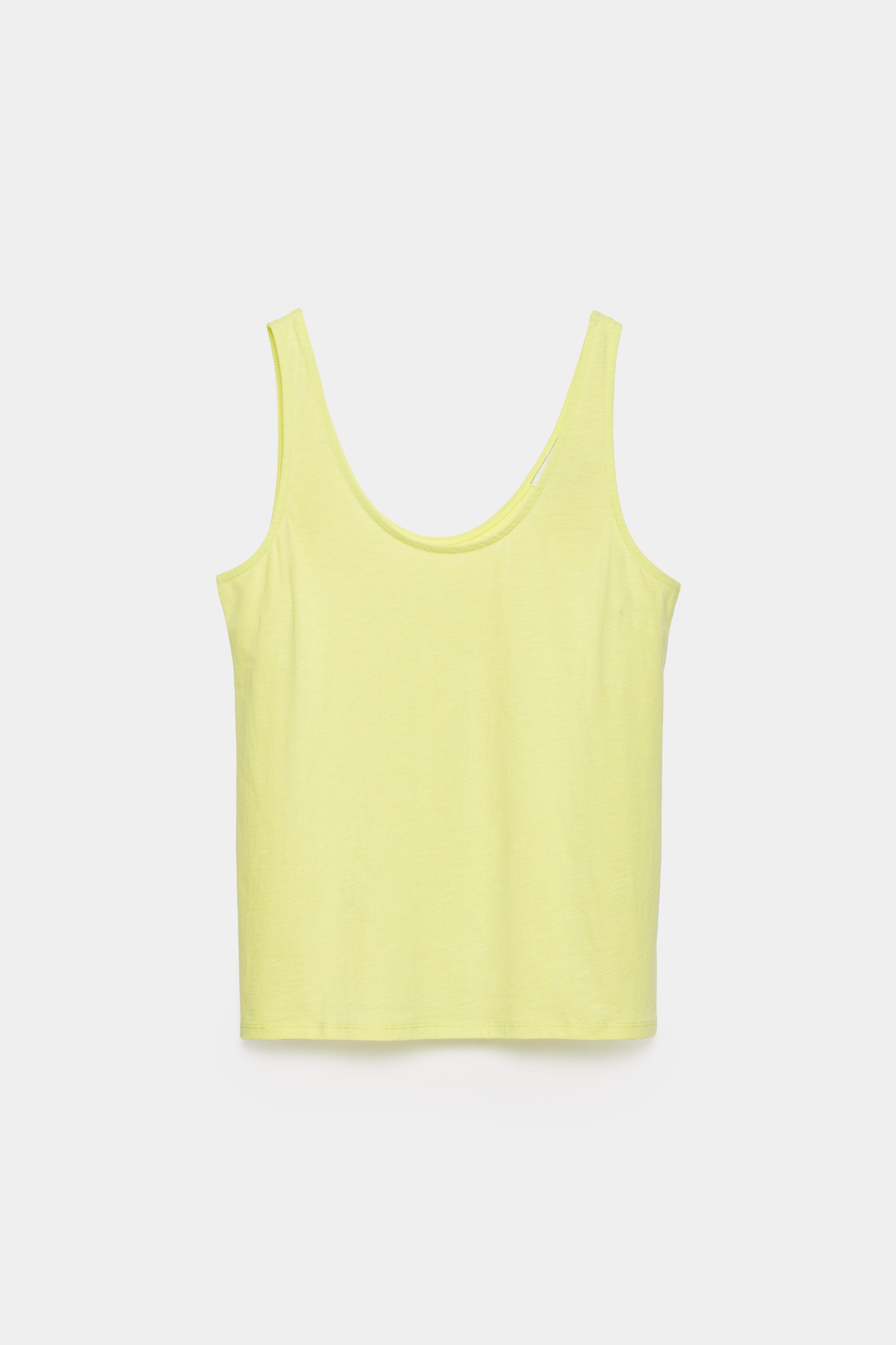 CKS - TOSCA - top sans manches - jaune vif