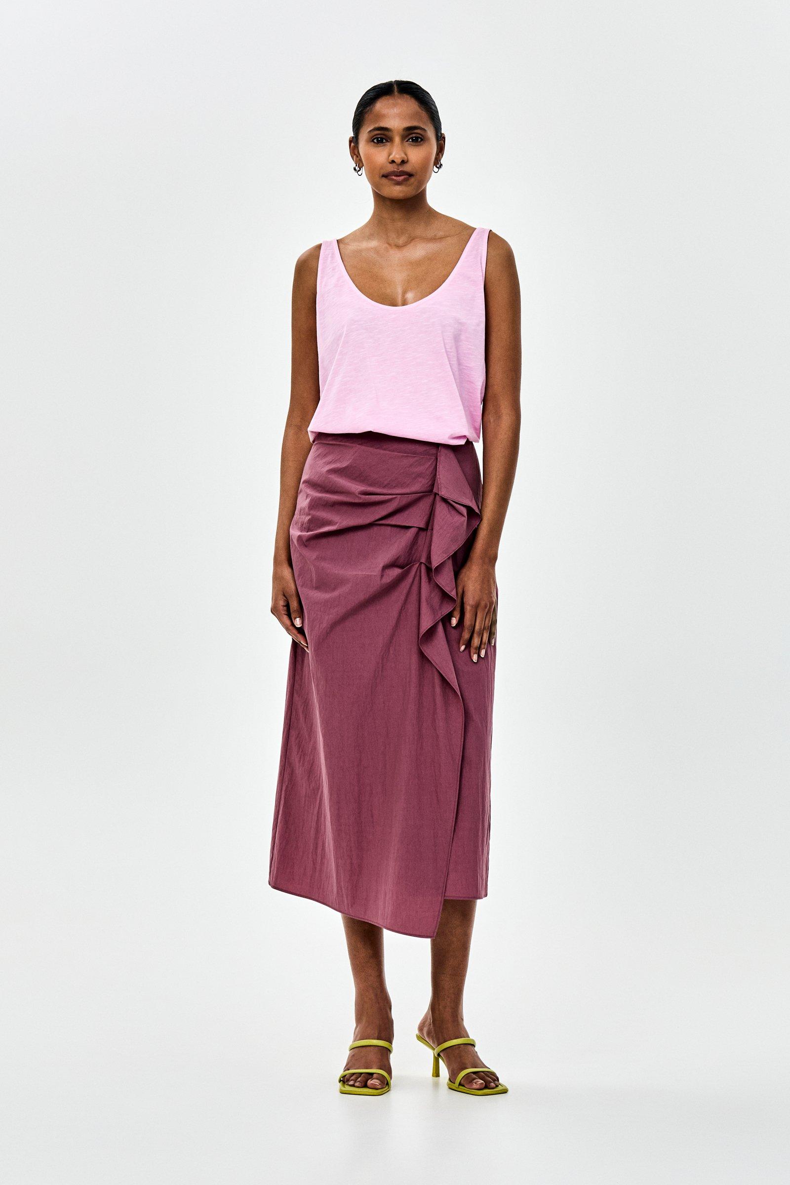 CKS - TOSCA - top sans manches - rose vif