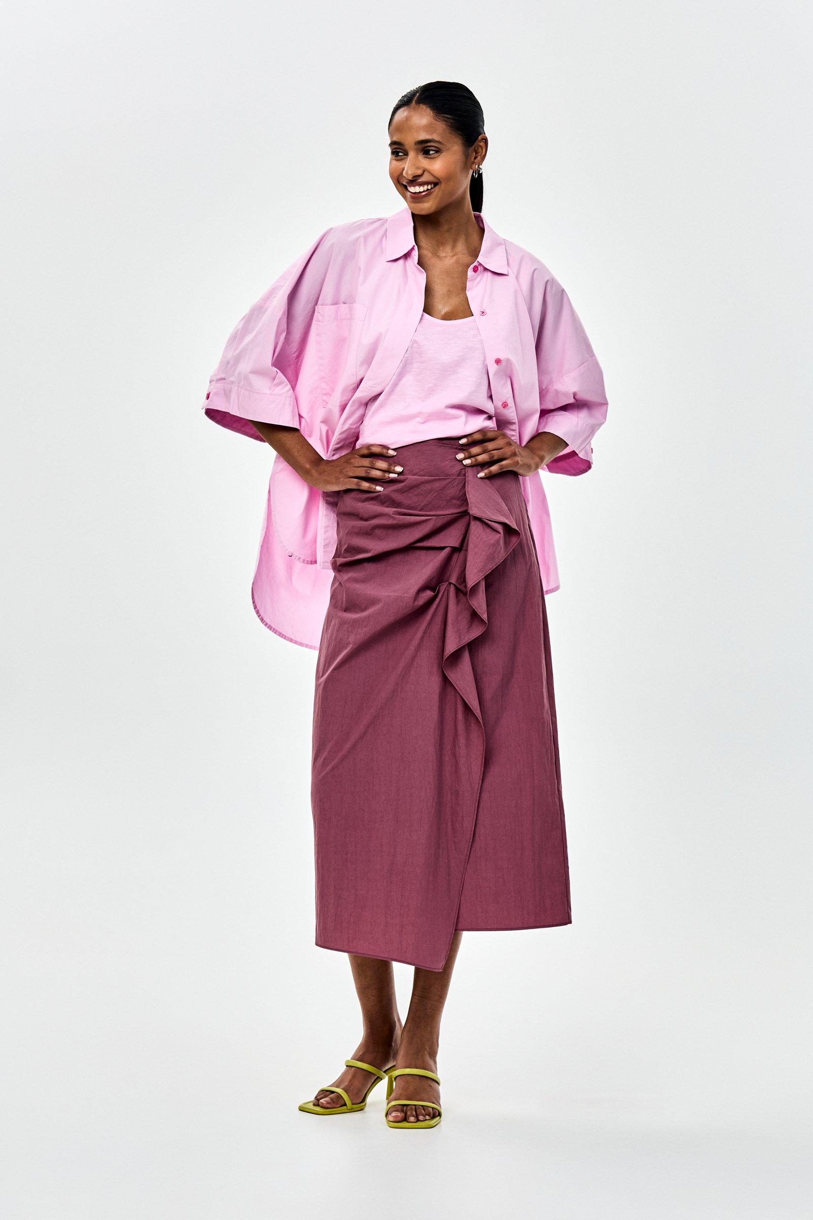 CKS - TOSCA - top sans manches - rose vif