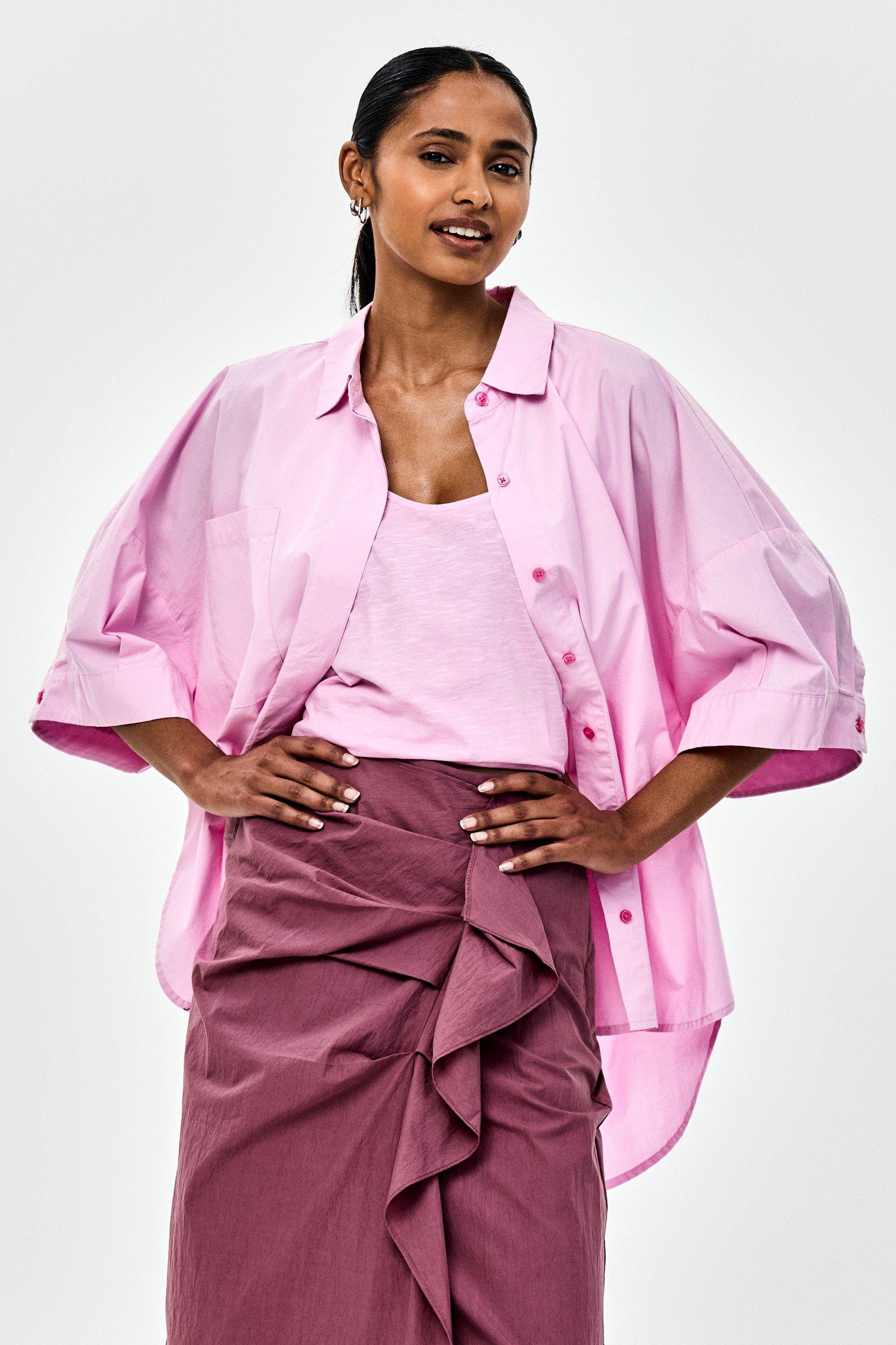 CKS - TOSCA - top sans manches - rose vif