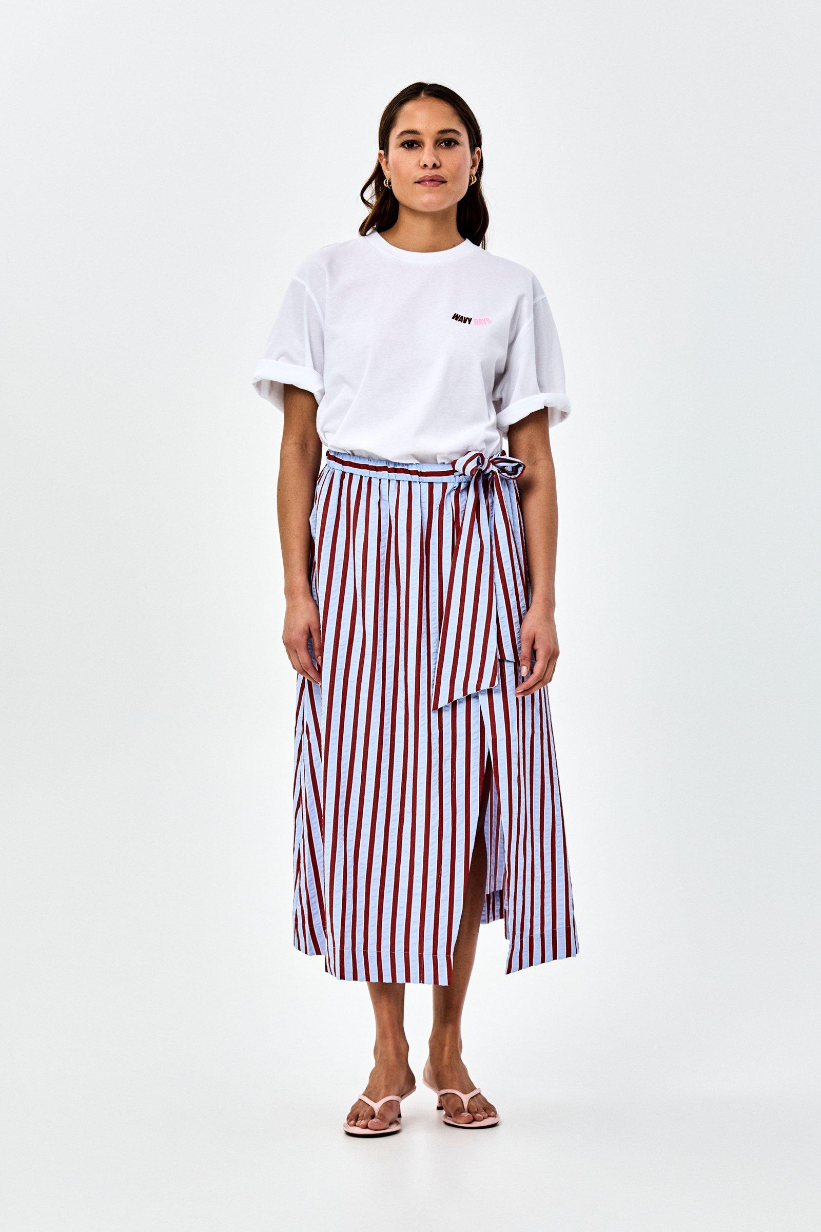 CKS - SKULLY - midi skirt - blue