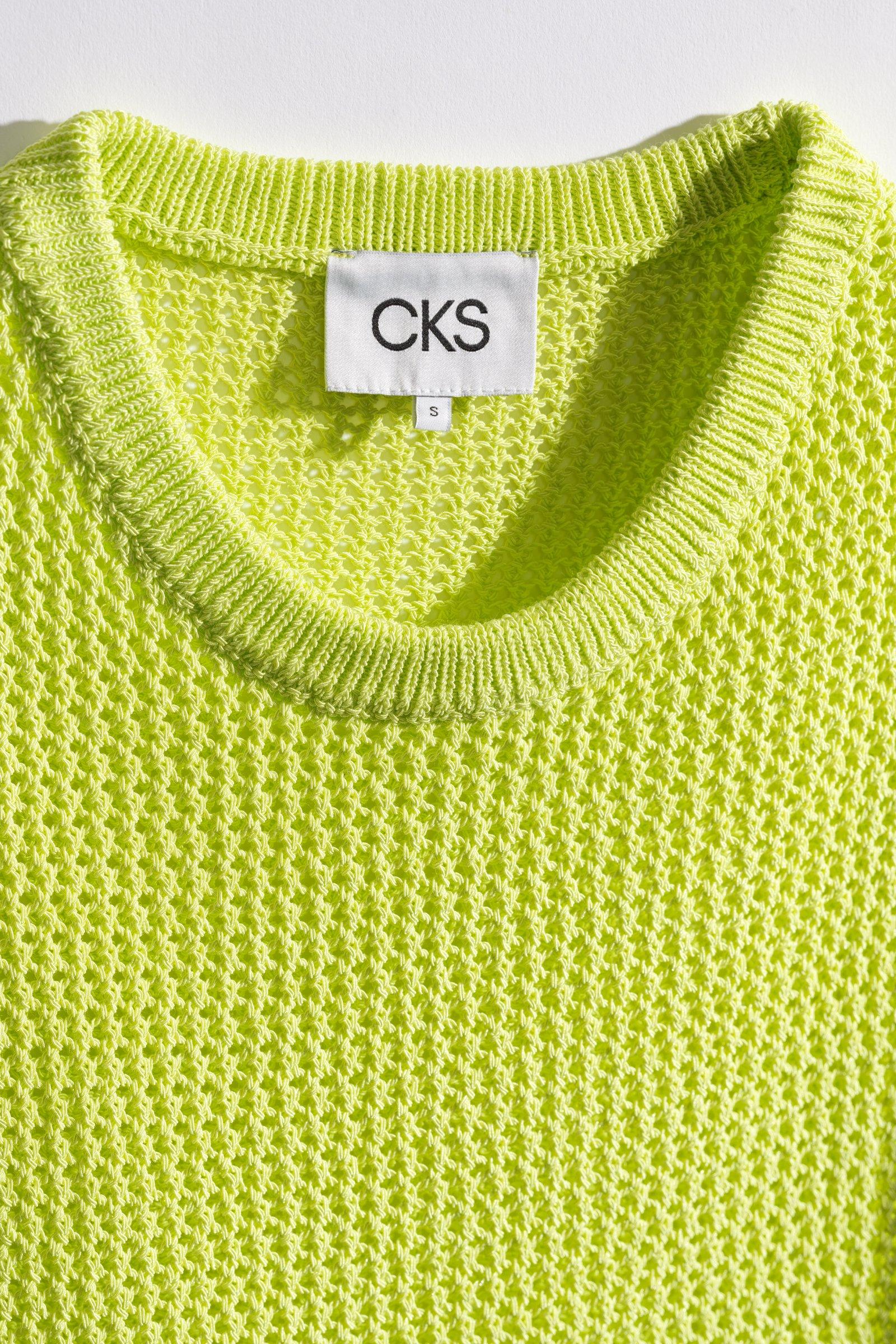 CKS - PINNY - haut tricot&eacute; - jaune vif