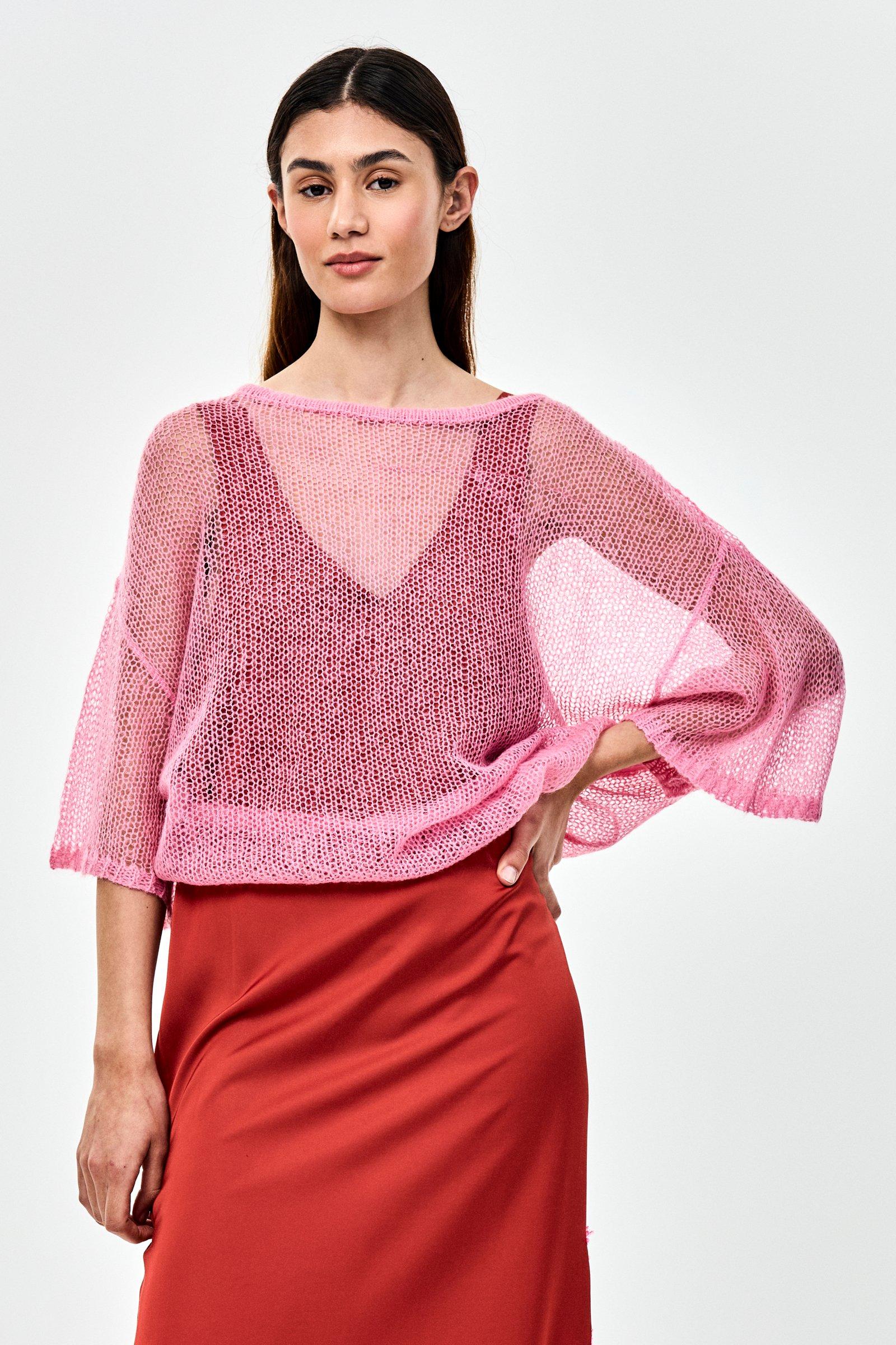 CKS - PHEBEL - haut tricot&eacute; - rose vif