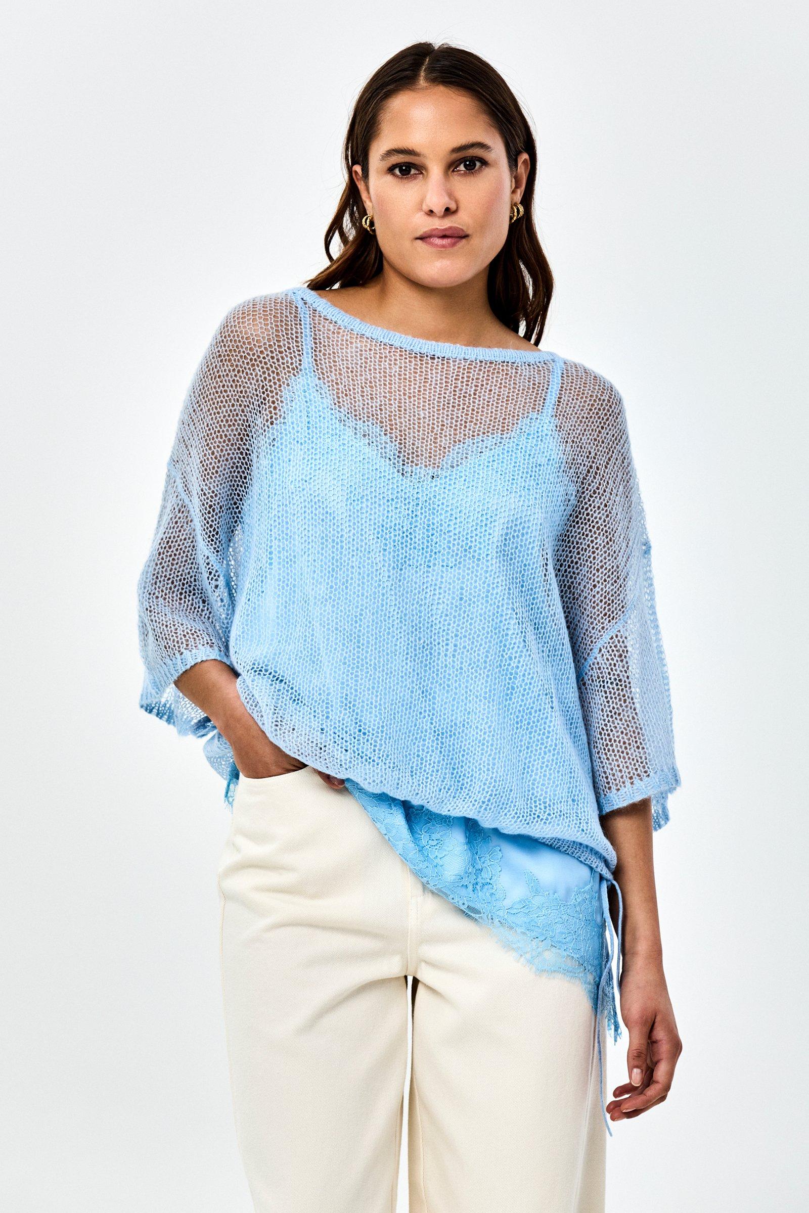 CKS - PHEBEL - knitted top - blue