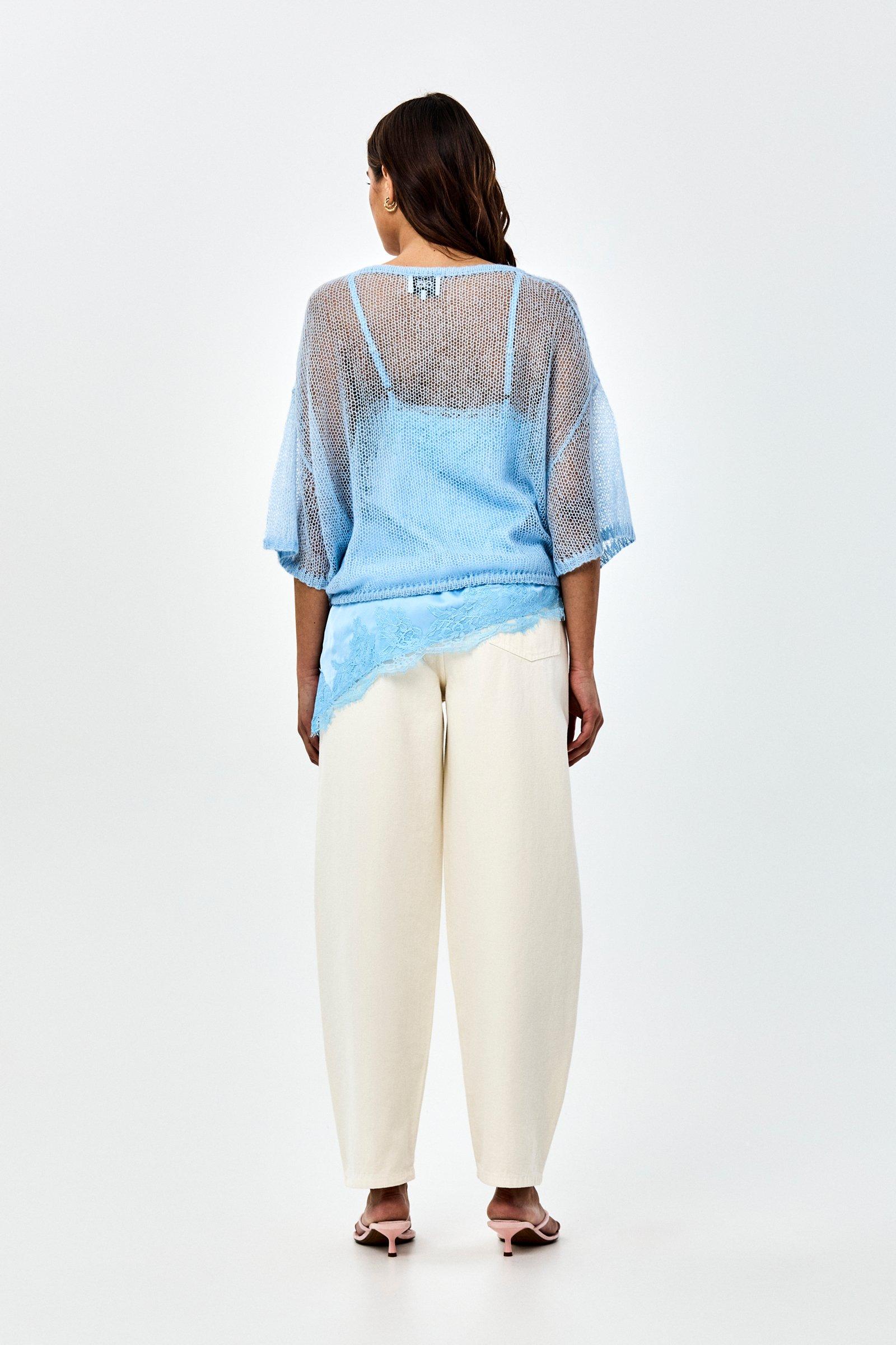 CKS - PHEBEL - gebreide top - blauw