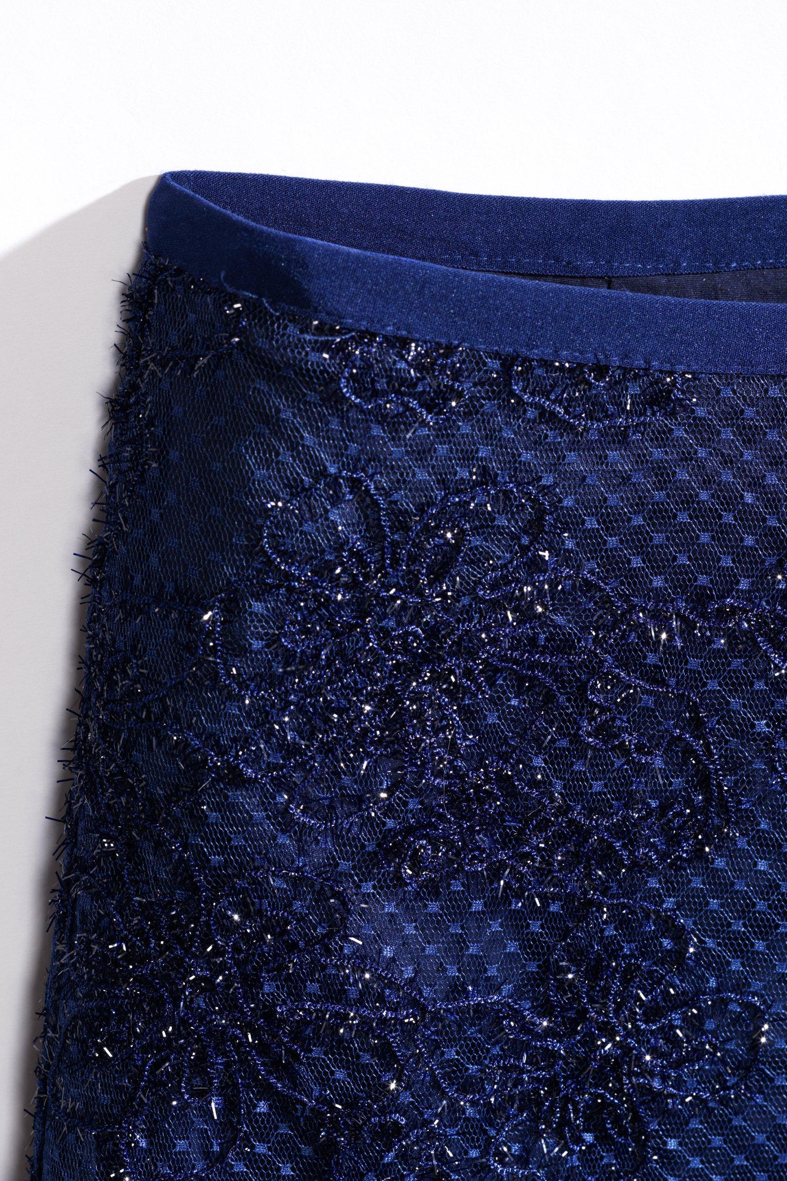 CKS - SKOWE - midijupe - bleu foncé