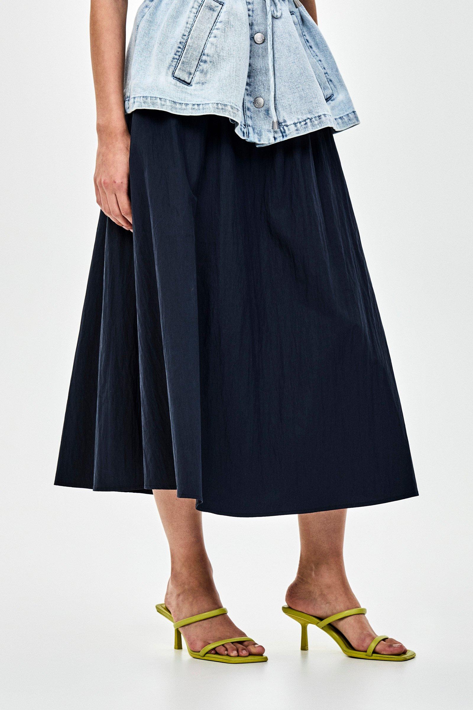 CKS - SKALLIENO - long skirt - dark grey