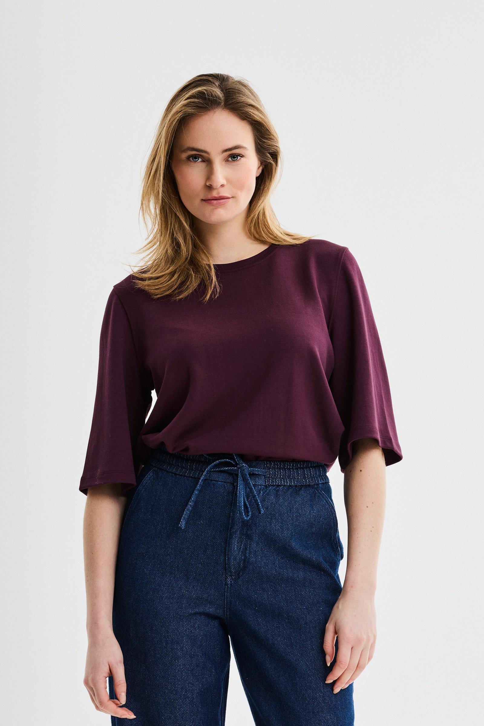 CKS - SARI - t-shirt korte mouwen - bordeaux