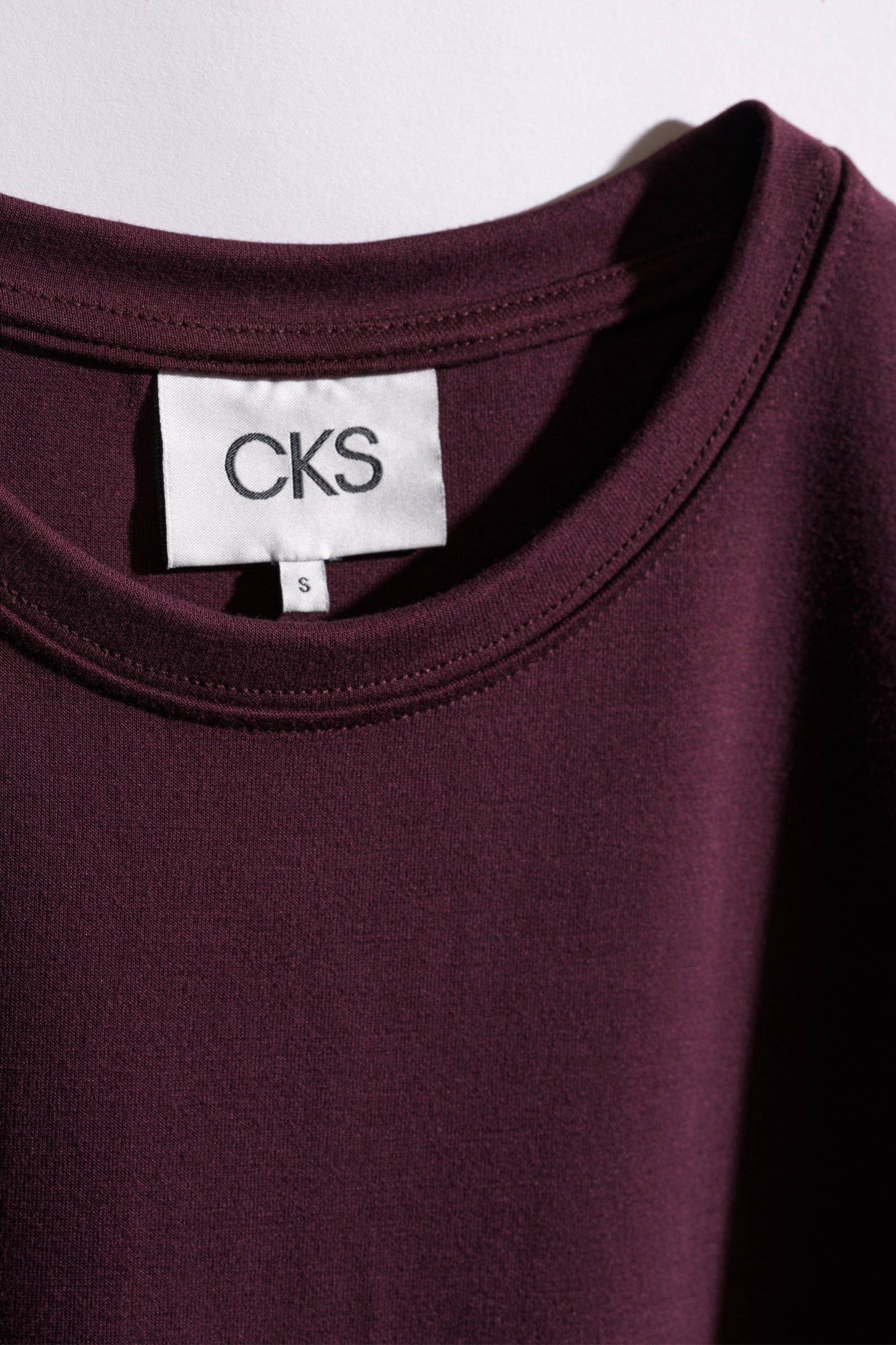 CKS - SARI - t-shirt short sleeves - burgundy