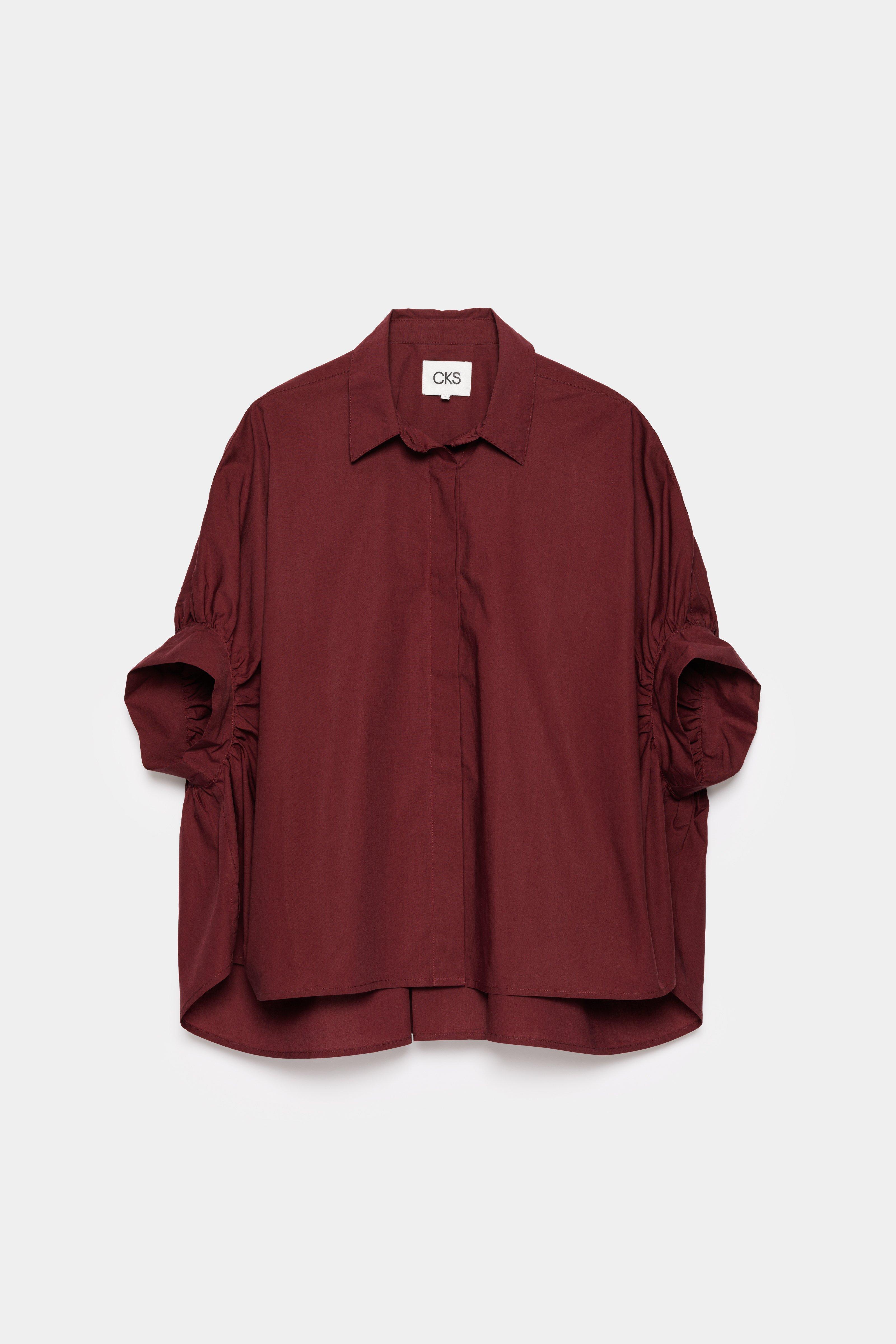 CKS - SAPE - blouse long sleeves - burgundy