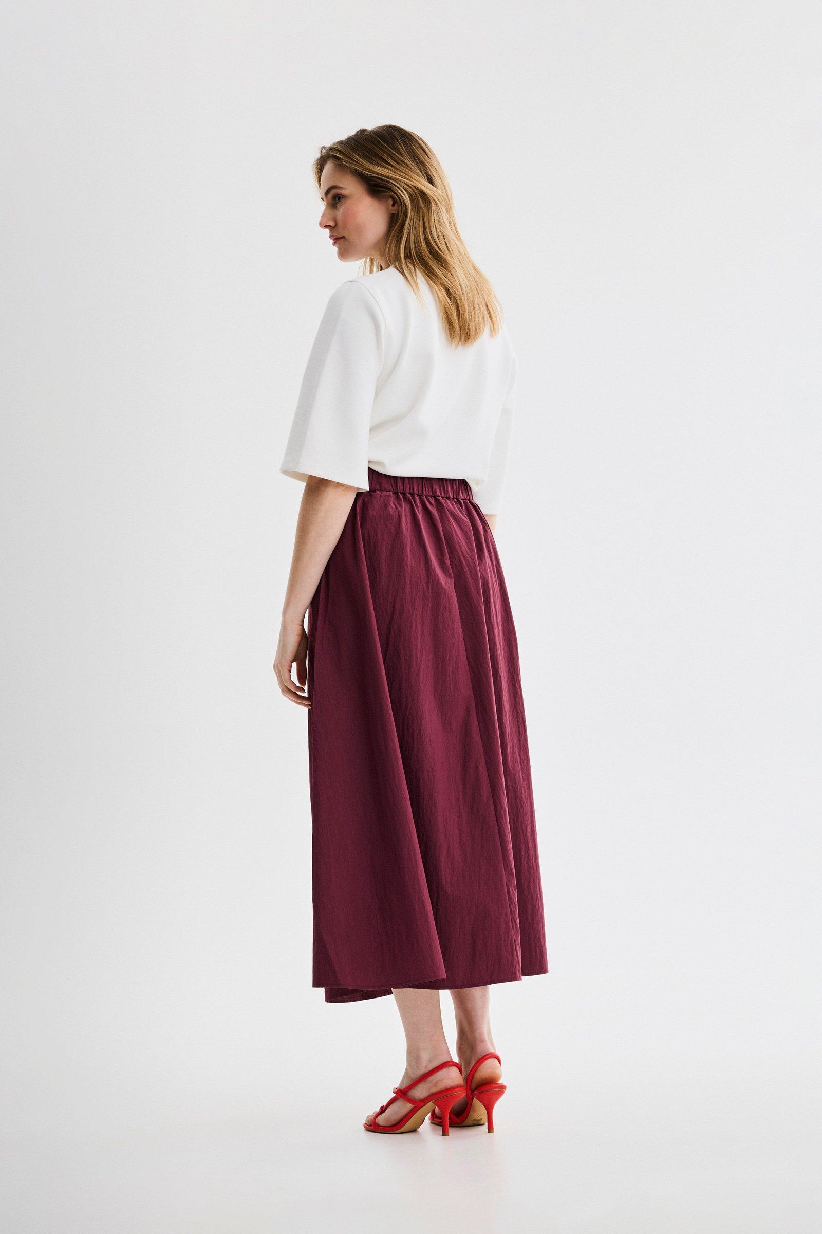 CKS - SKORIENT - long skirt - burgundy