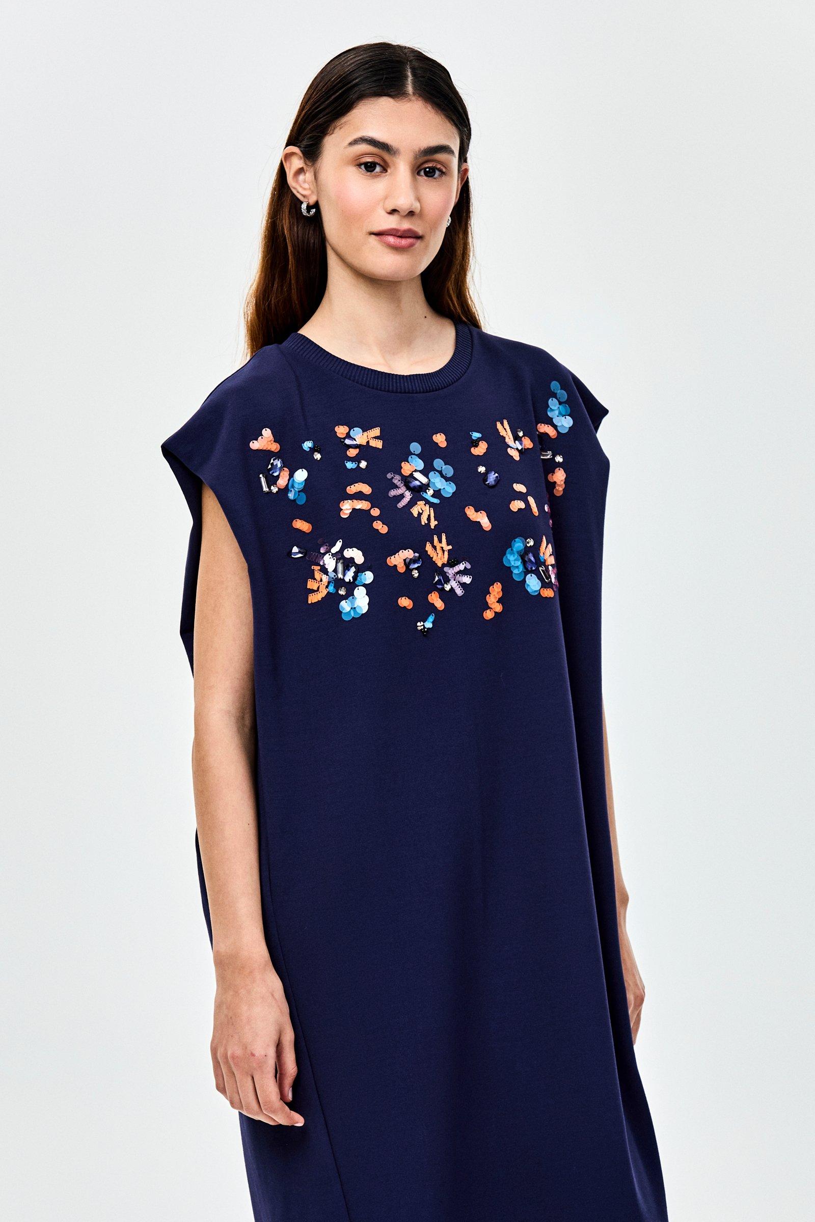 CKS - DWAP - short dress - dark blue