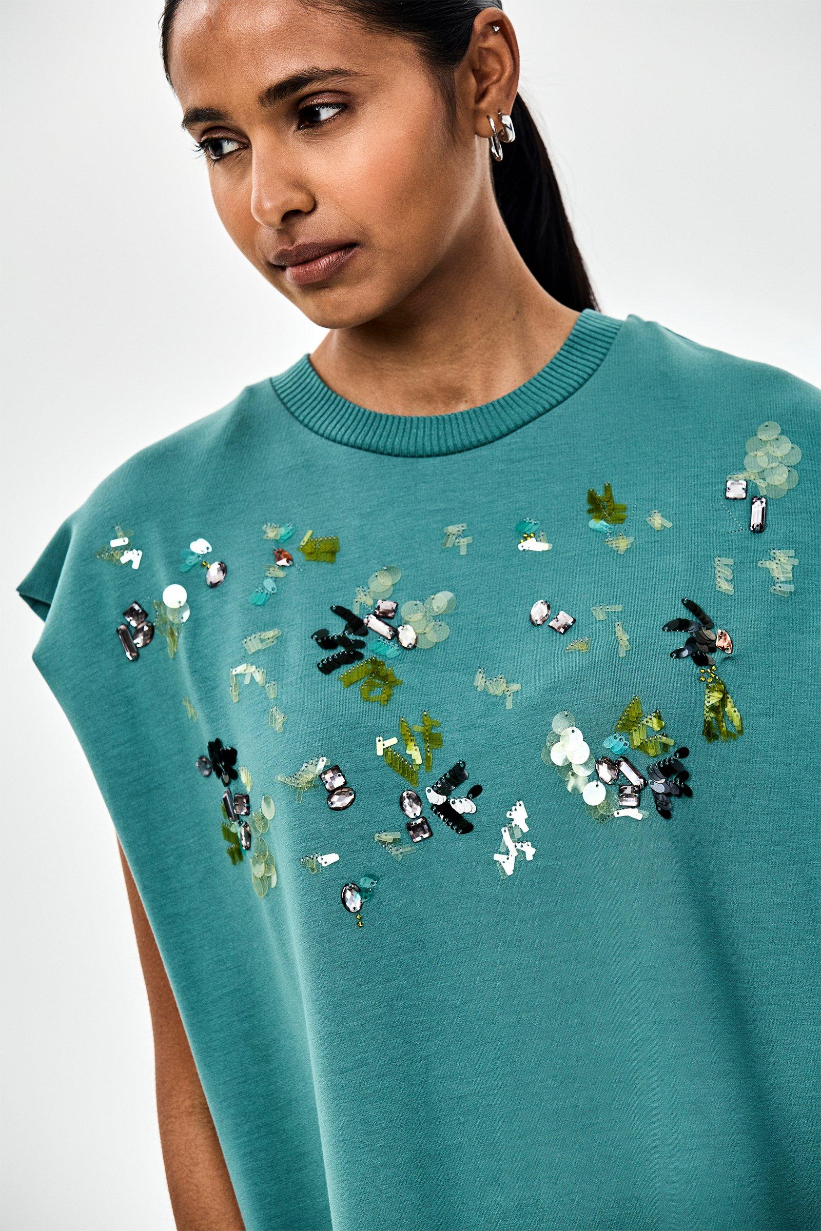 CKS - DWAP - Kurzes Kleid - Dunkelgr&uuml;n