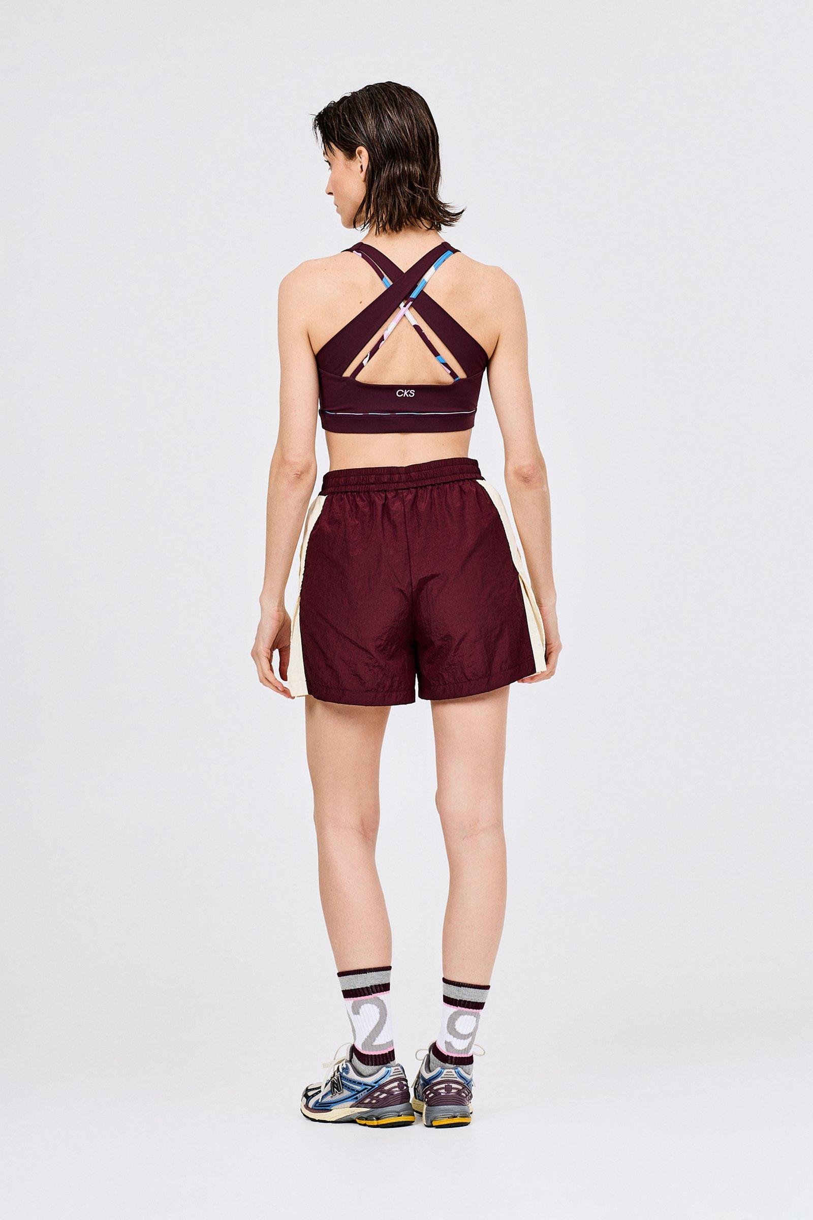 CKS - SHORTY - sports short - burgundy