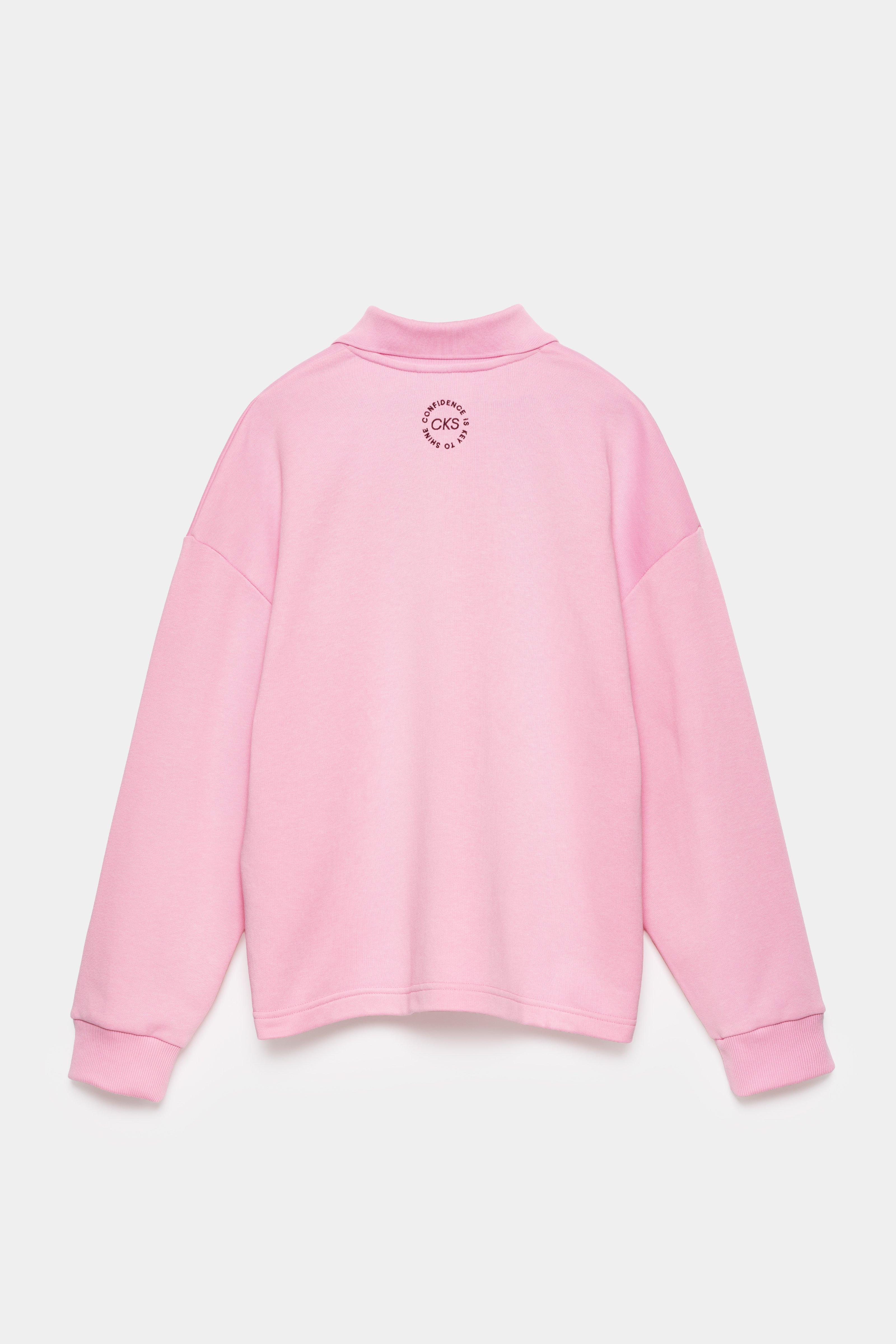 CKS - SWEEP - polo - rose clair