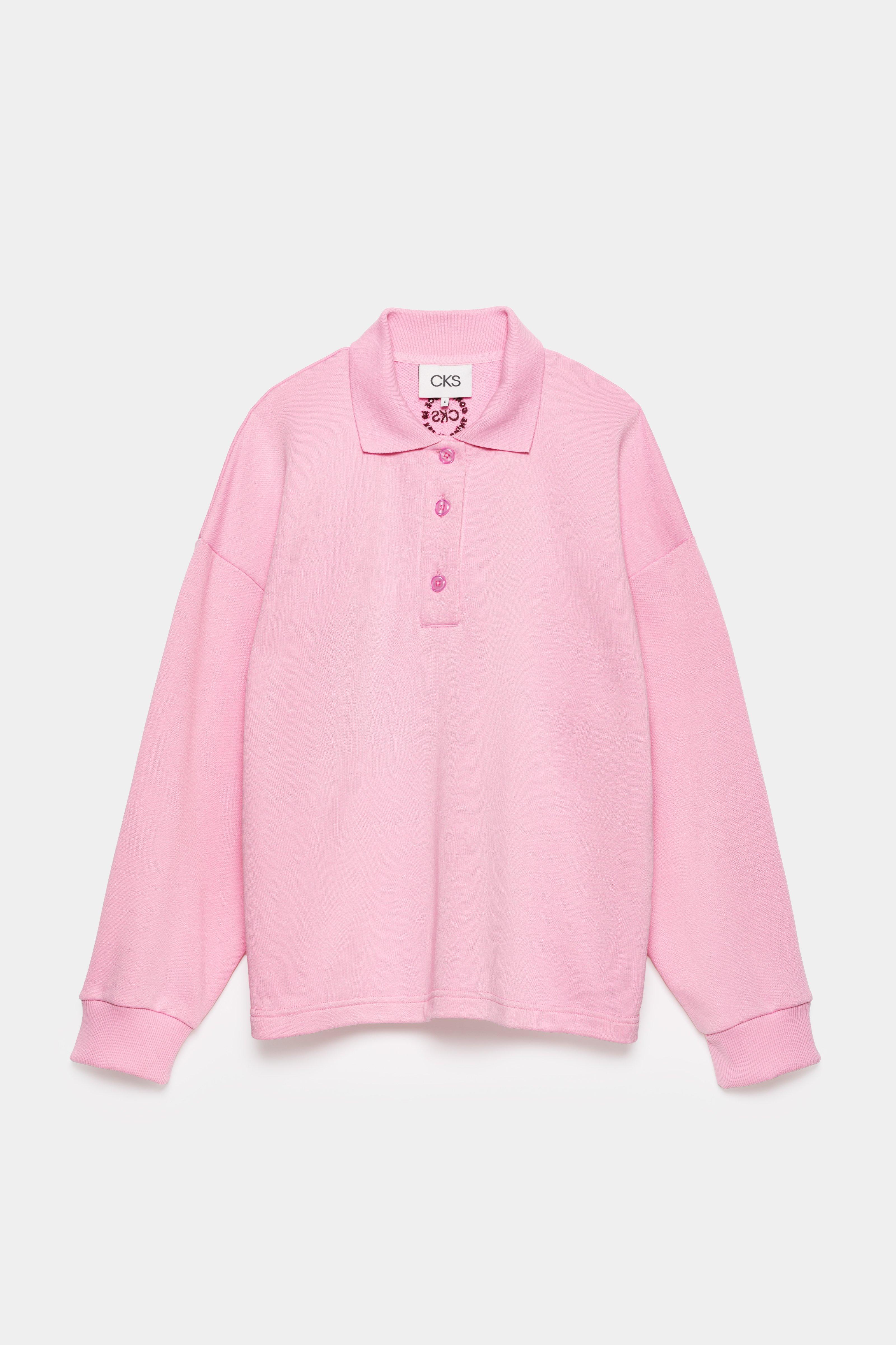 CKS - SWEEP - polo - rose clair