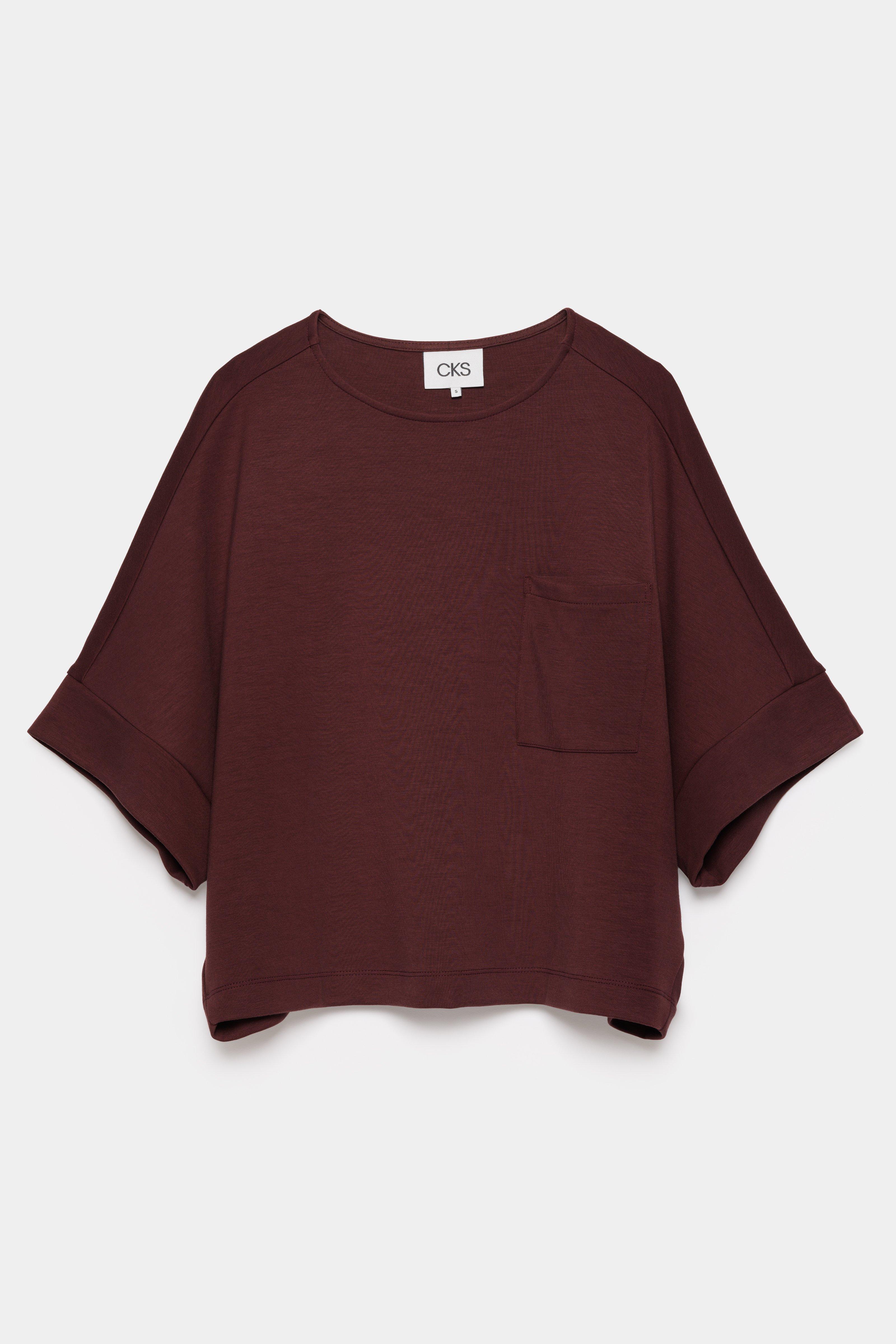 CKS - TILT - t-shirt korte mouwen - donkerbruin