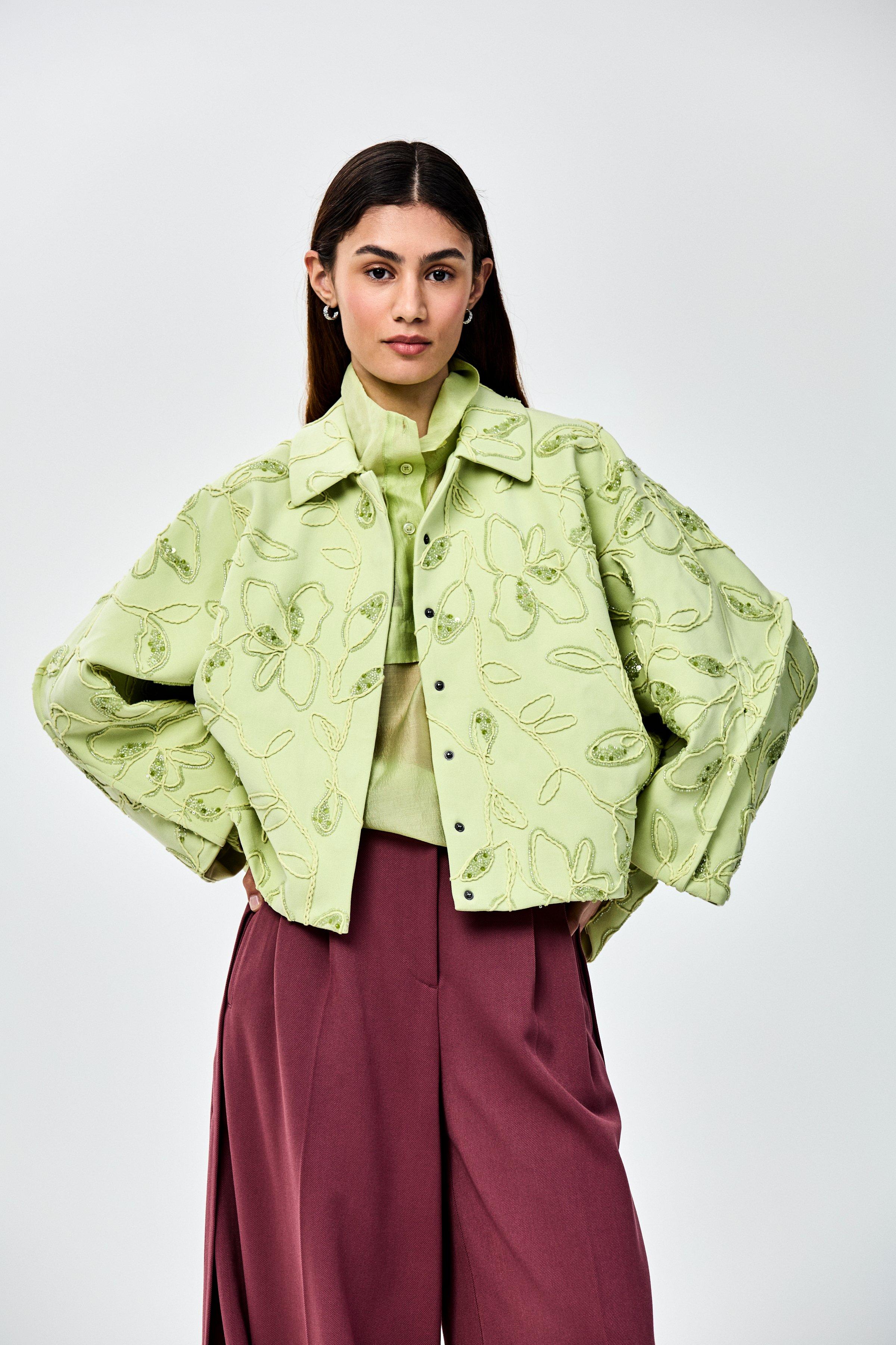 CKS - FrankiexIrmy - short coat - light green