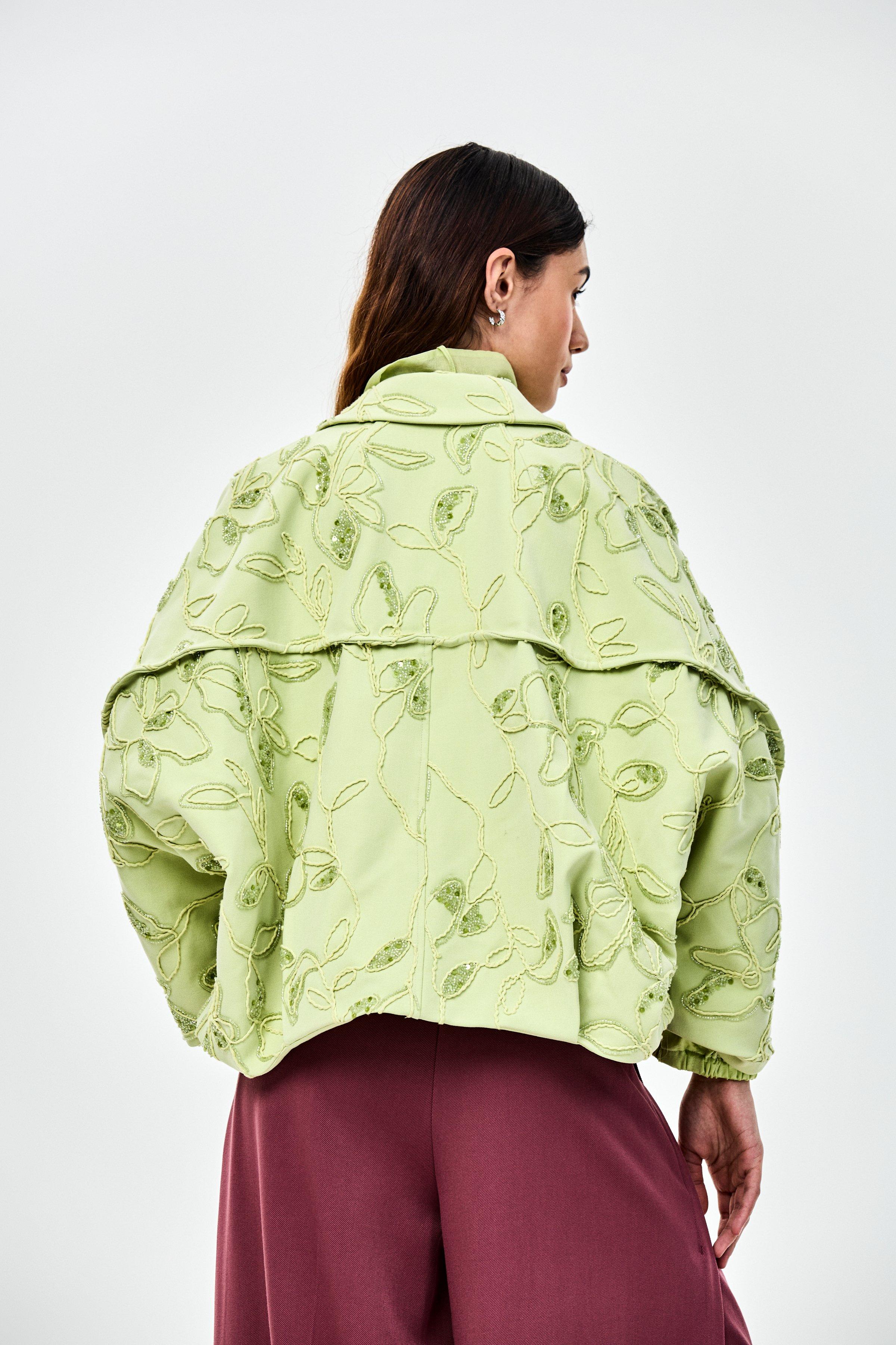 CKS - FrankiexIrmy - veste courte - vert clair