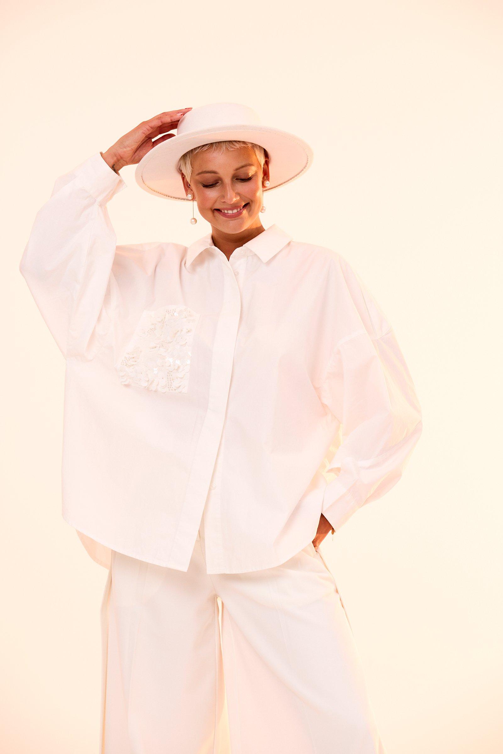 CKS - ClocloxIrmy - blouse lange mouwen - wit