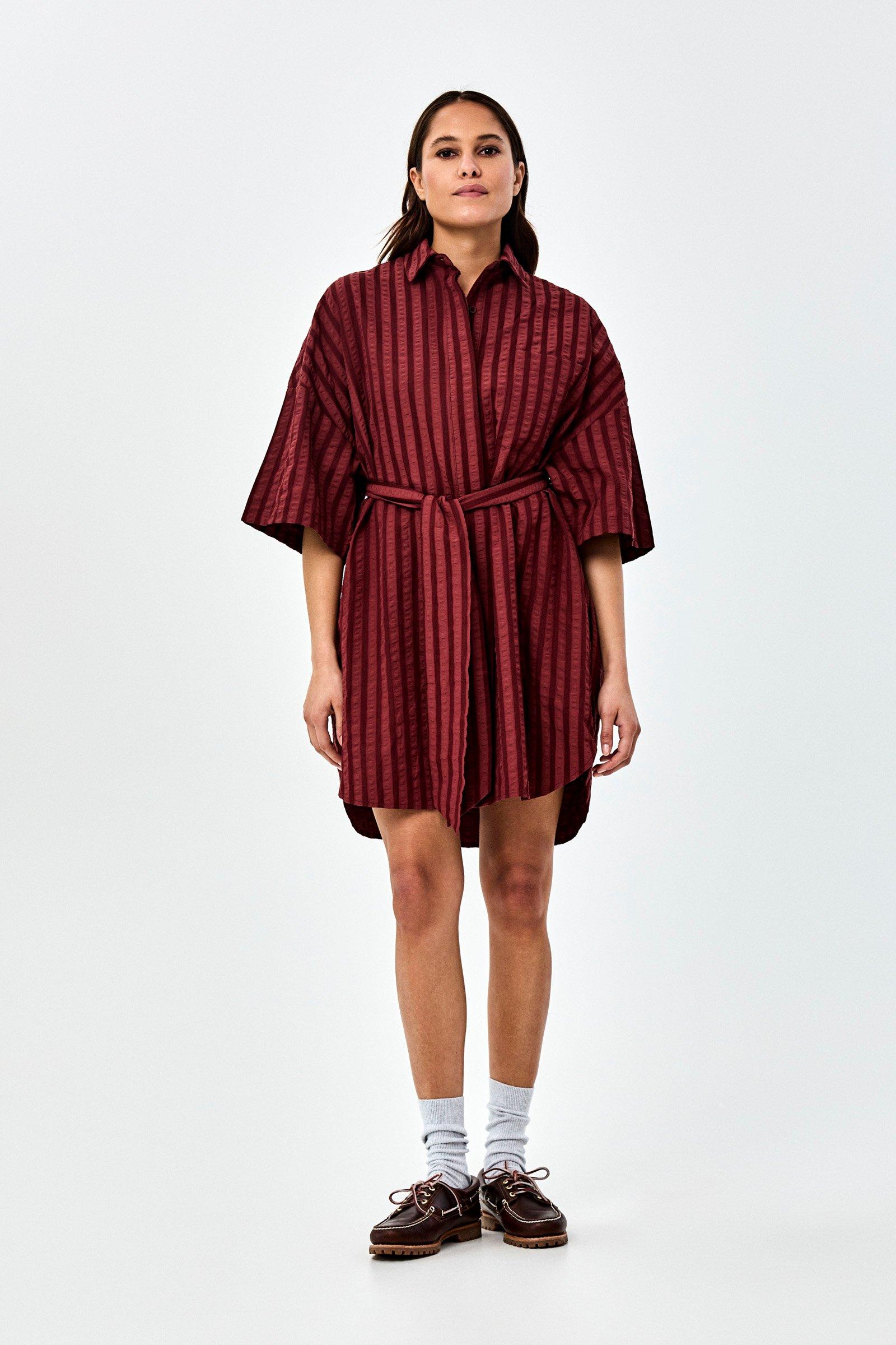 CKS - DIMPLY - robe courte - rouge fonc&eacute;