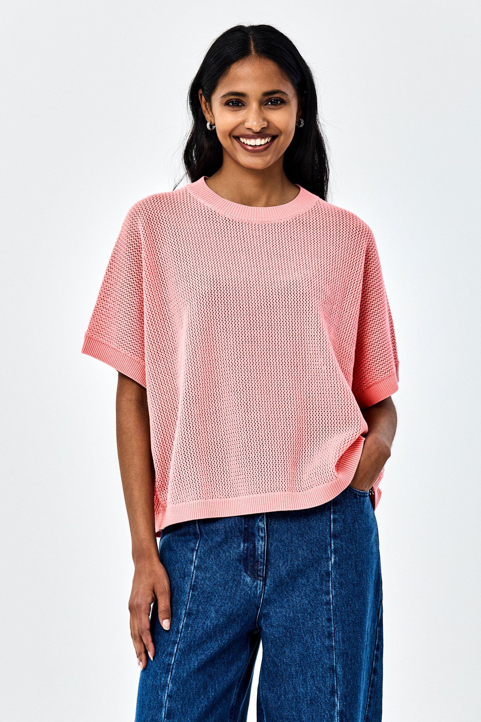CKS - PRETTY - knitted top - light pink