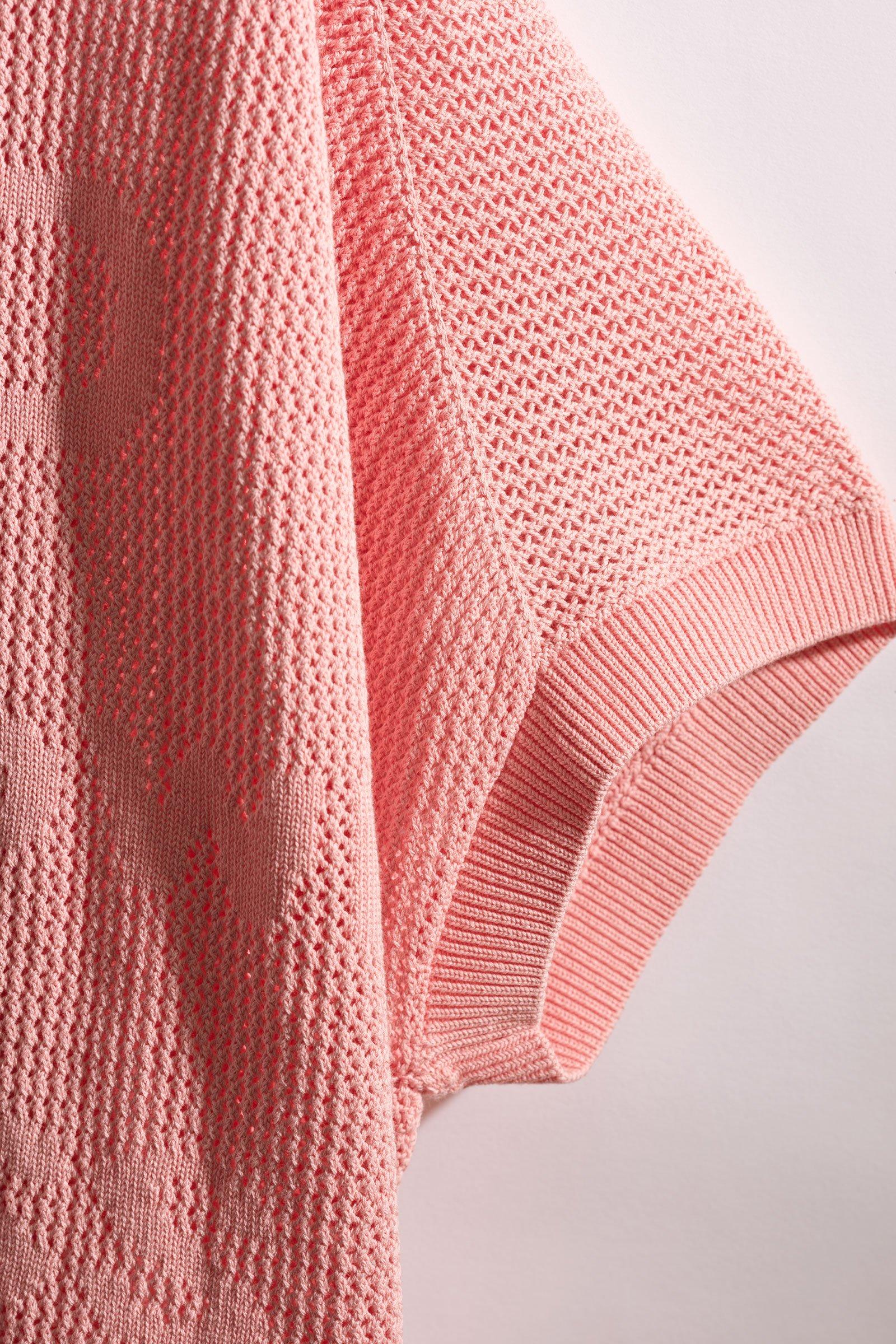CKS - PRETTY - haut tricot&eacute; - rose clair