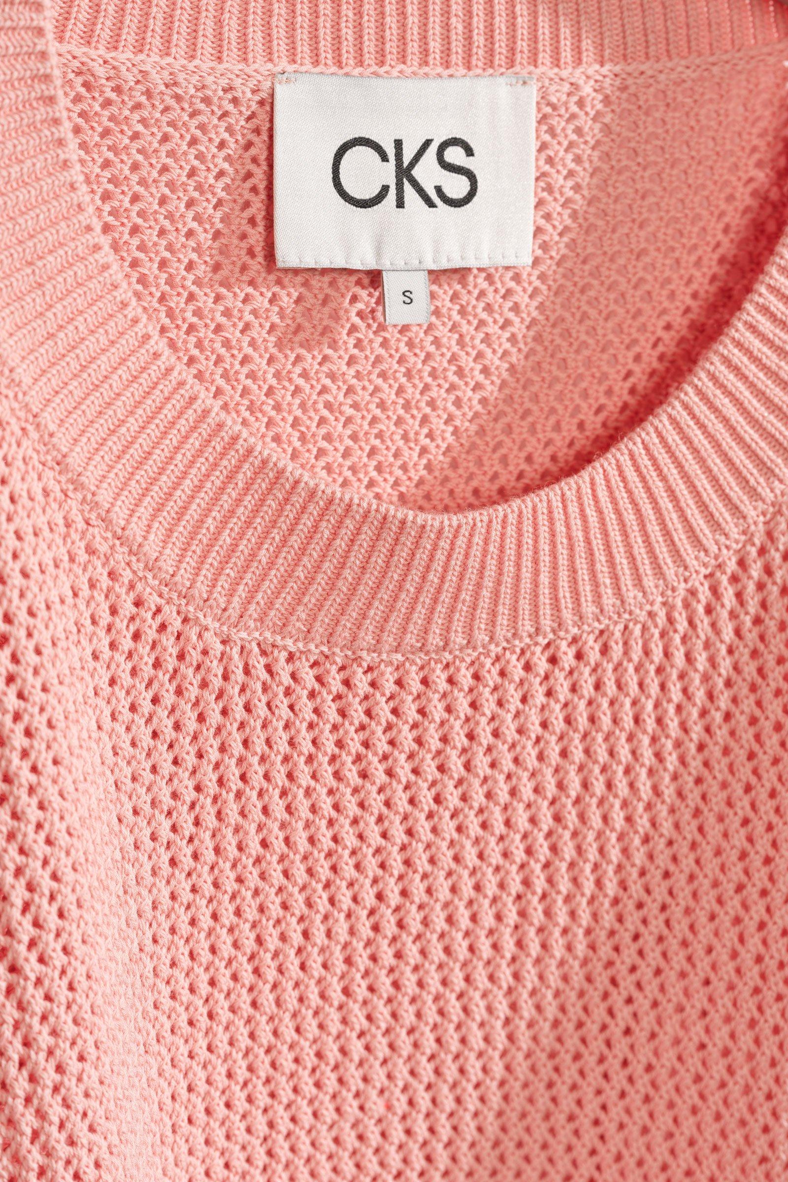 CKS - PRETTY - gebreide top - lichtroze