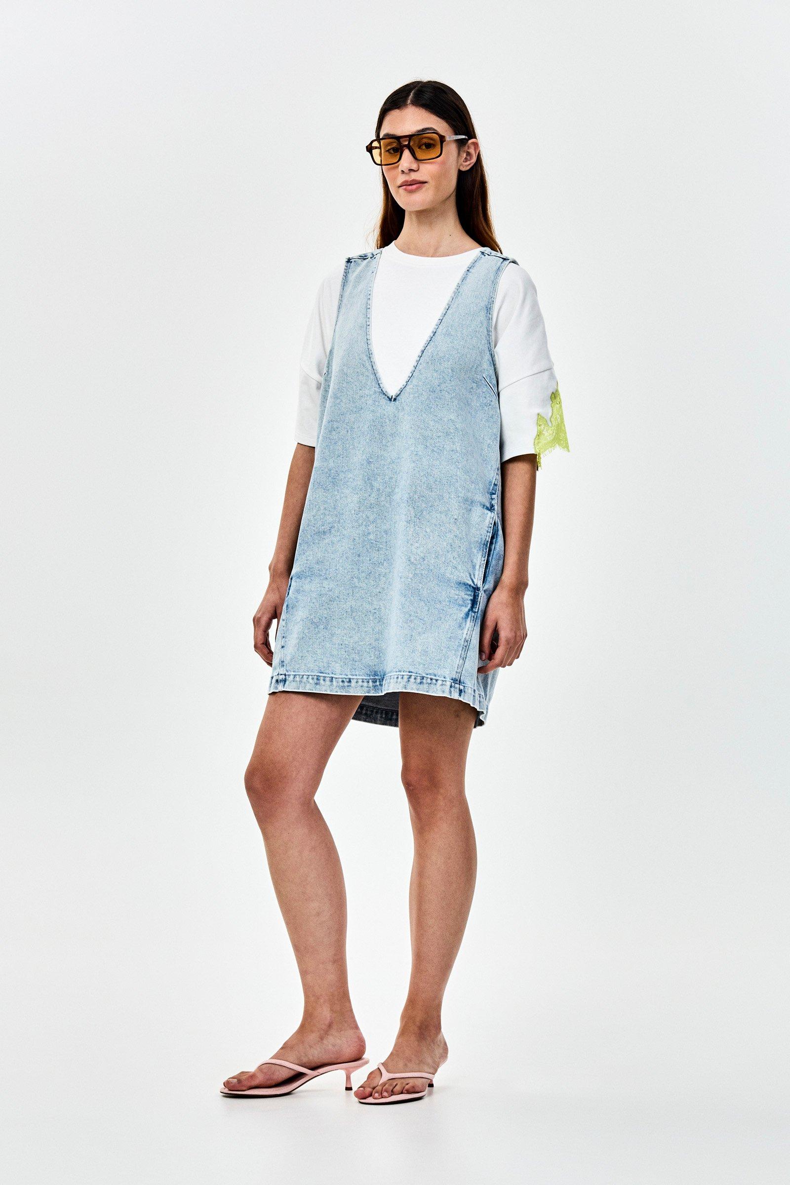 CKS - DOTTIE - short dress - light blue