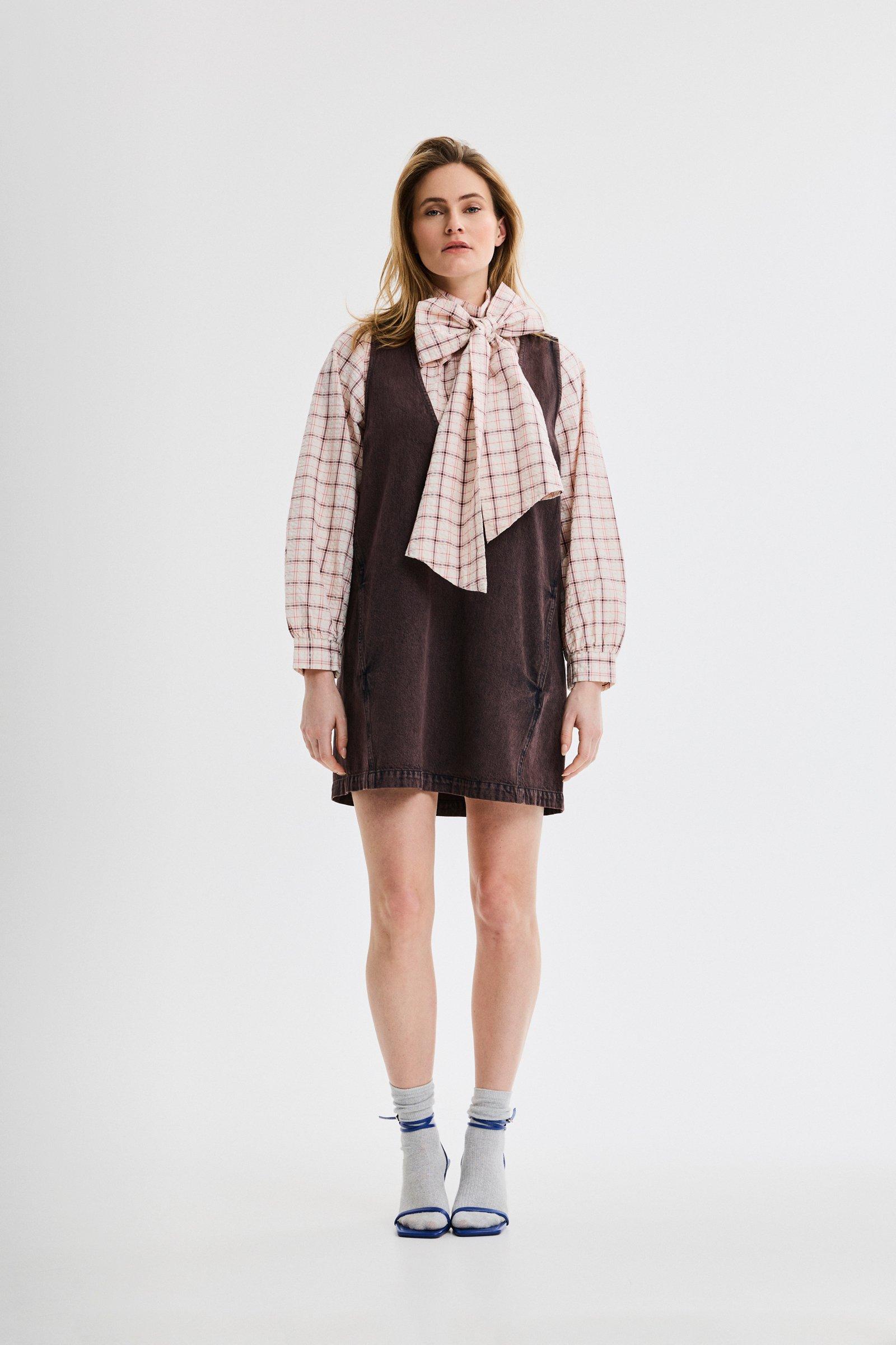 CKS - DOTTIE - korte jurk - bruin