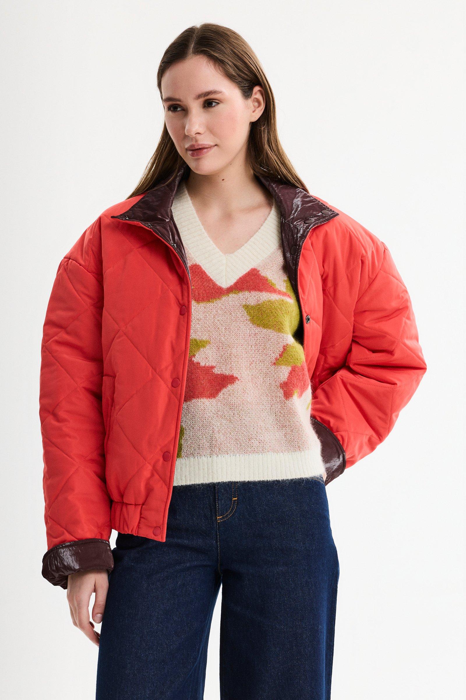 CKS - COLDE - veste courte - brun fonc&eacute;