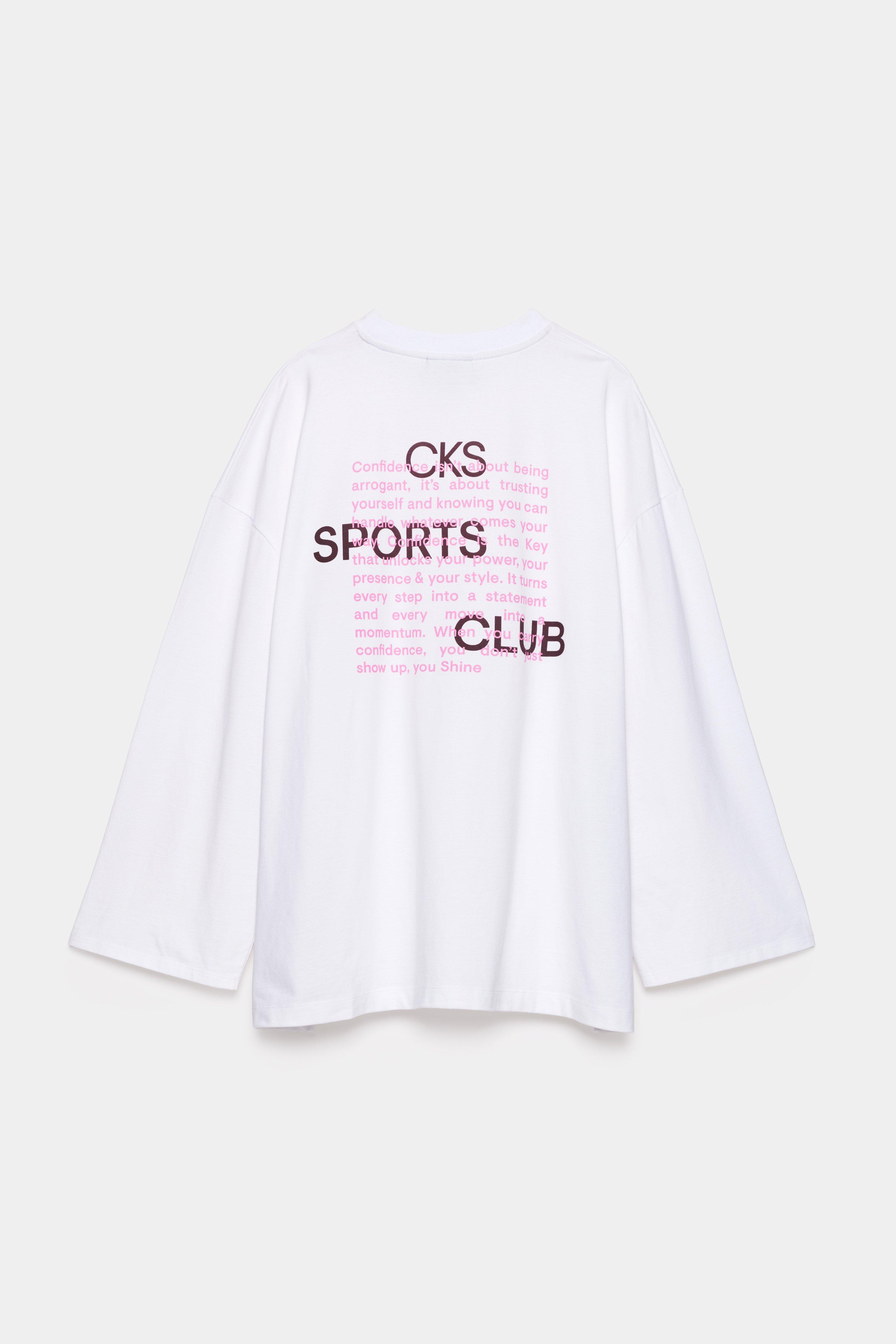 CKS - CLUB - T-Shirt Langarm - Wei&szlig;