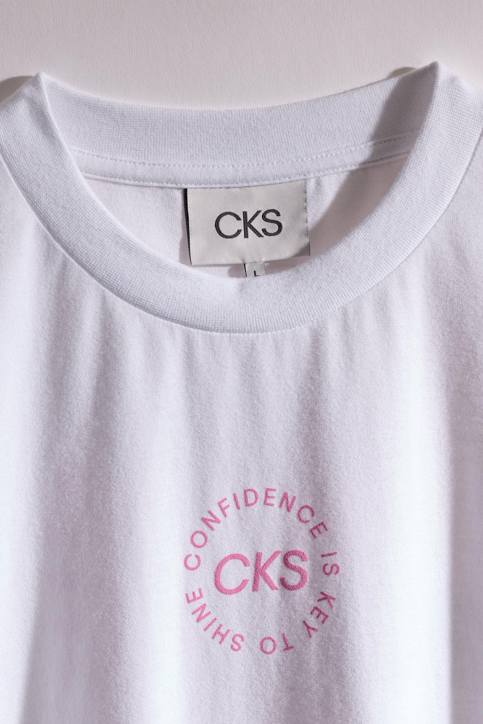 CKS - CLUB - T-Shirt Langarm - Wei&szlig;