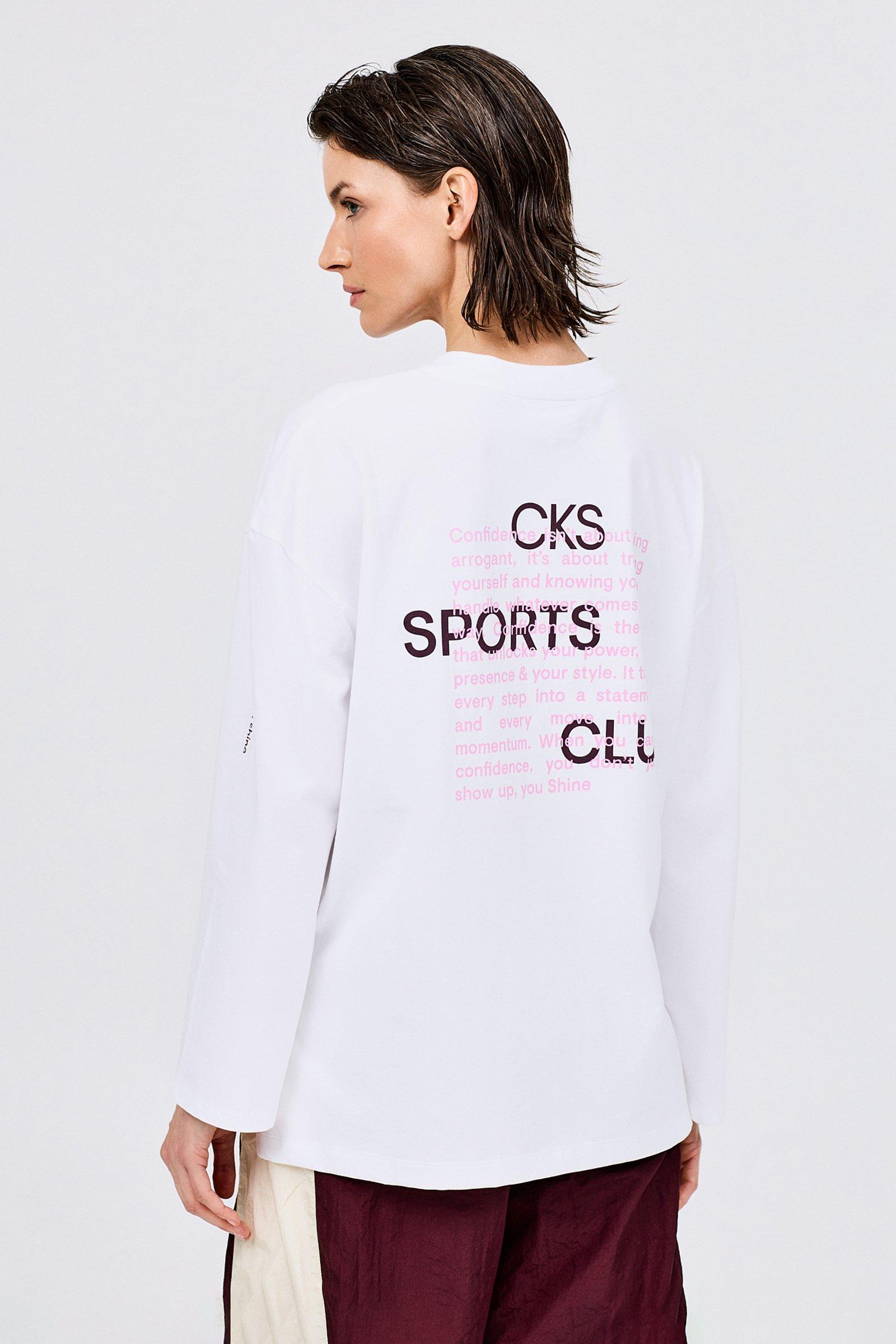 CKS - CLUB - t-shirt long sleeves - white