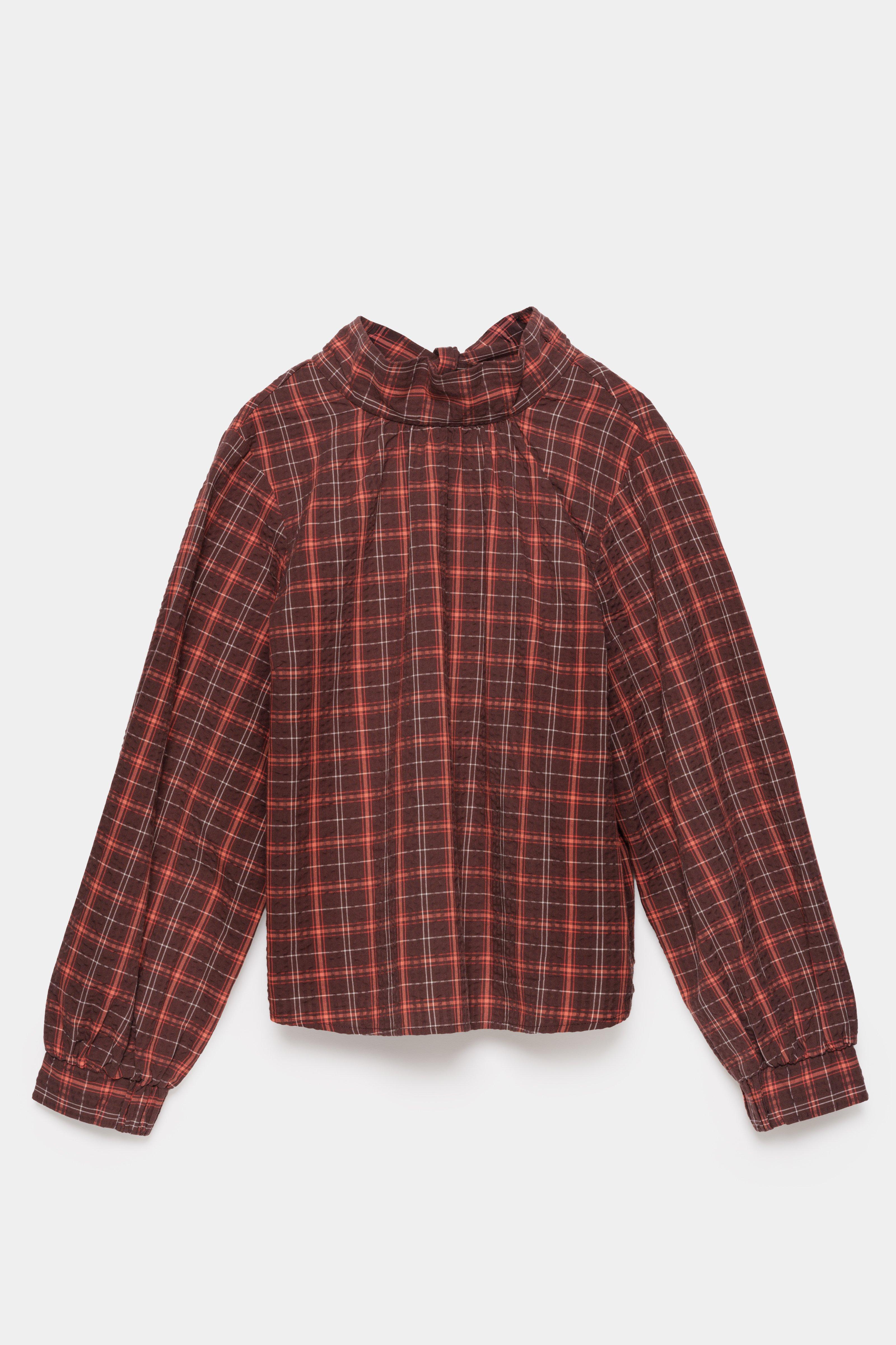 CKS - SHAYTIE - blouse lange mouwen - donkerbruin