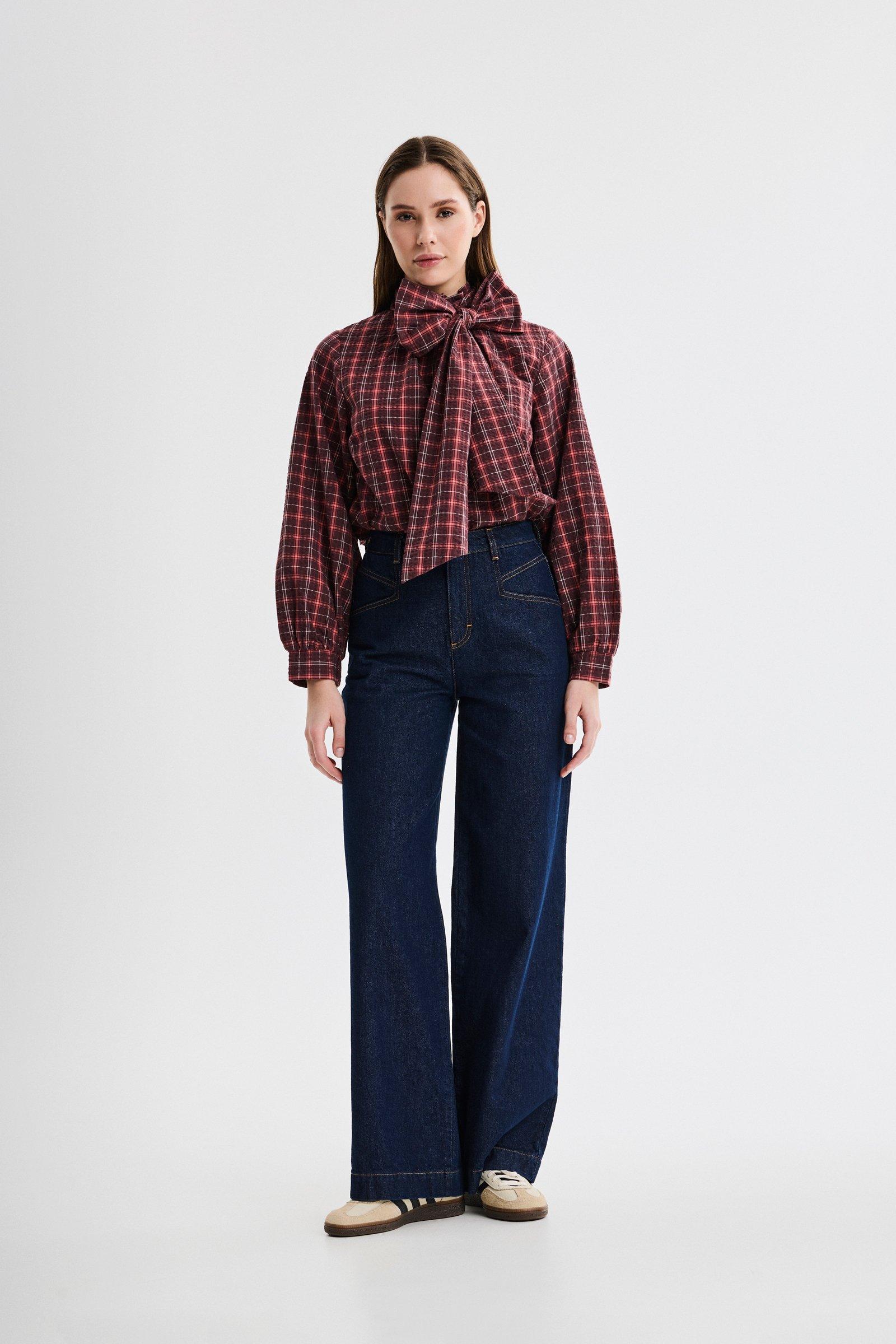 CKS - SHAYTIE - blouse long sleeves - dark brown