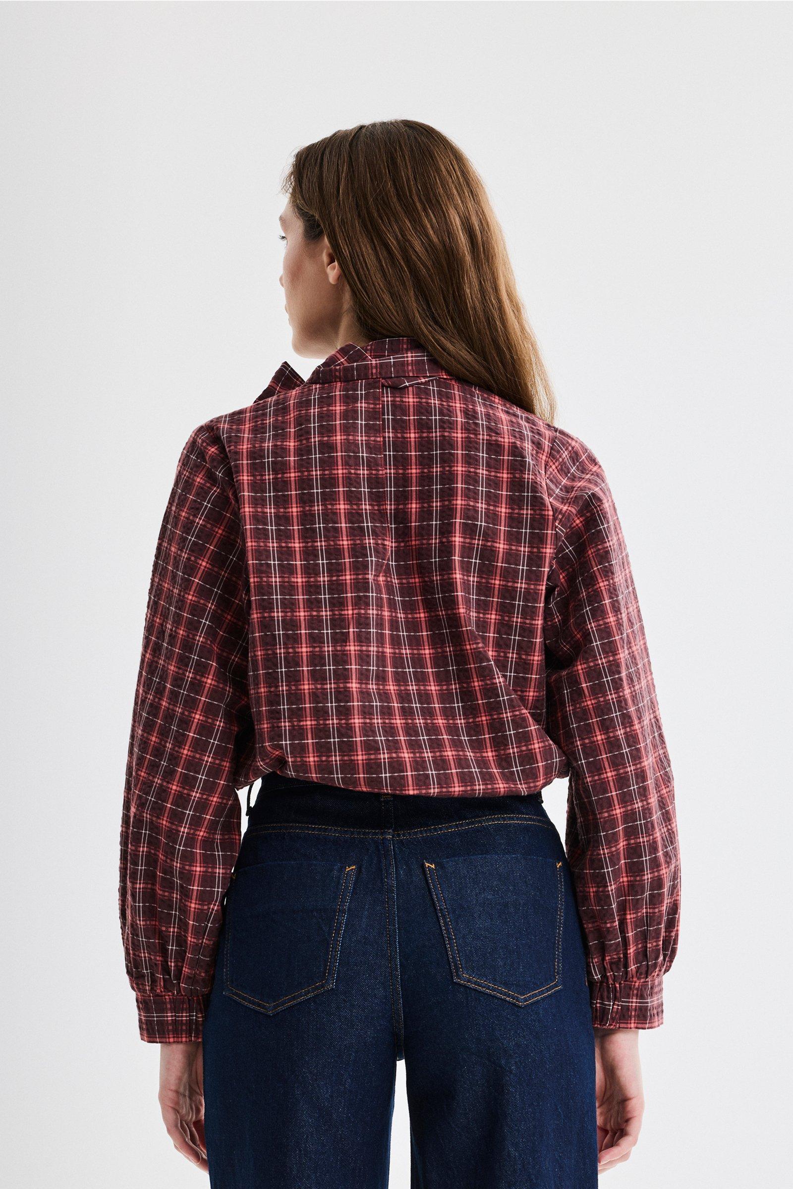 CKS - SHAYTIE - Bluse Lange &Auml;rmel - Dunkelbraun