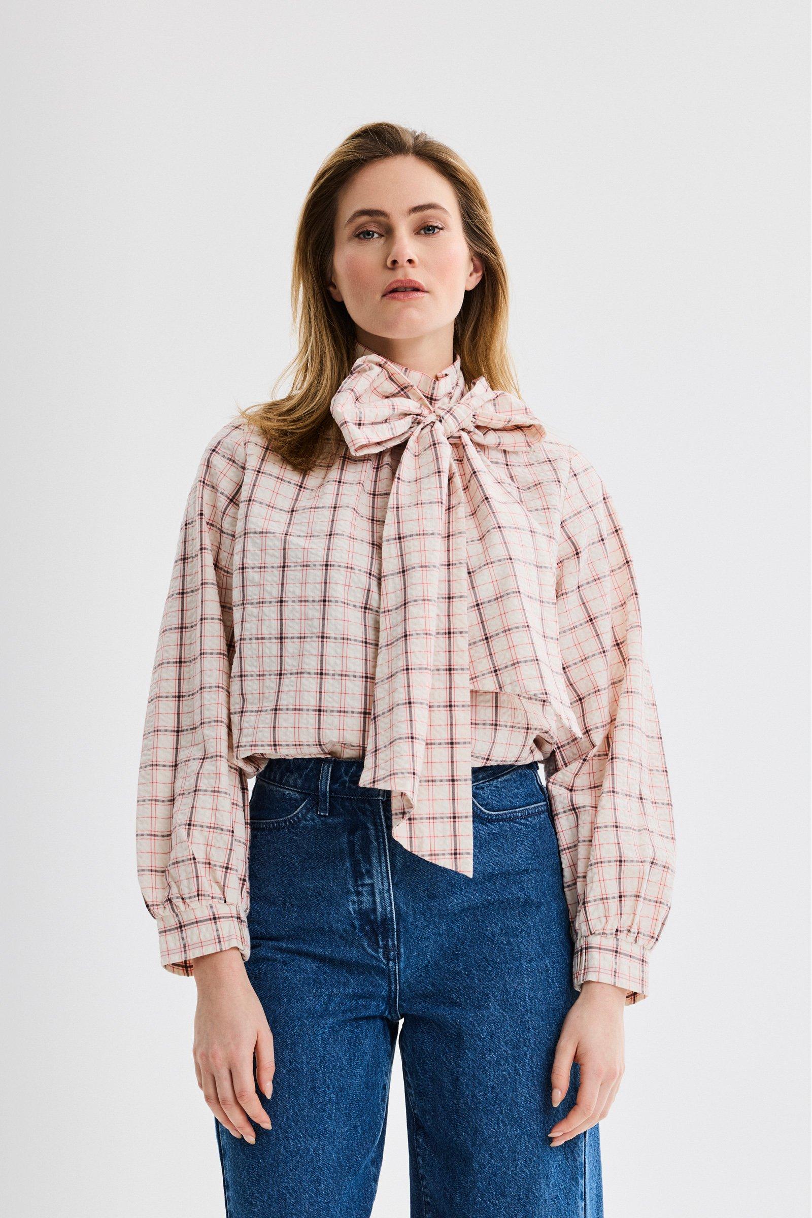 CKS - SHAYTIE - blouse short sleeves - white