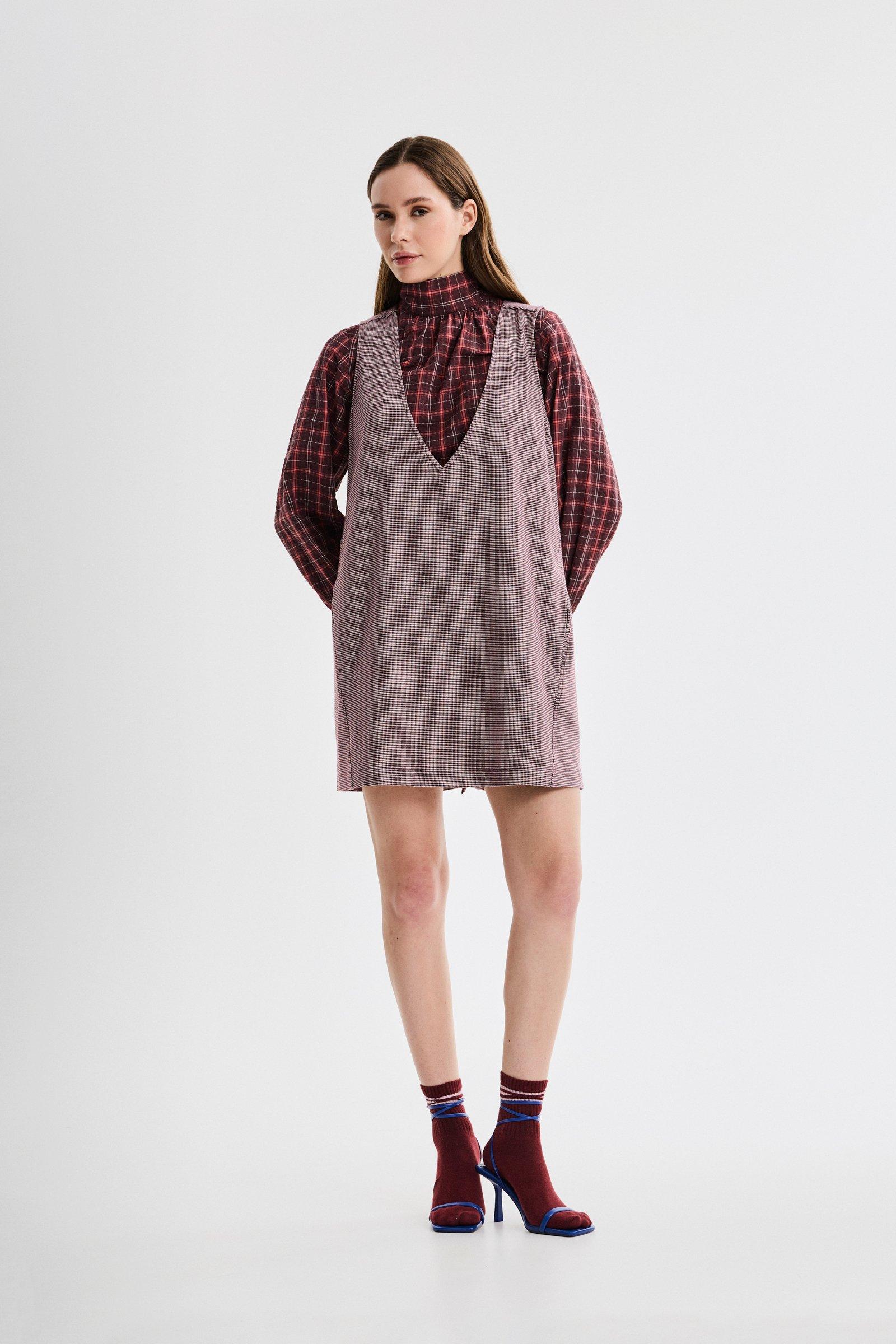 CKS - DOTTIE - korte jurk - paars