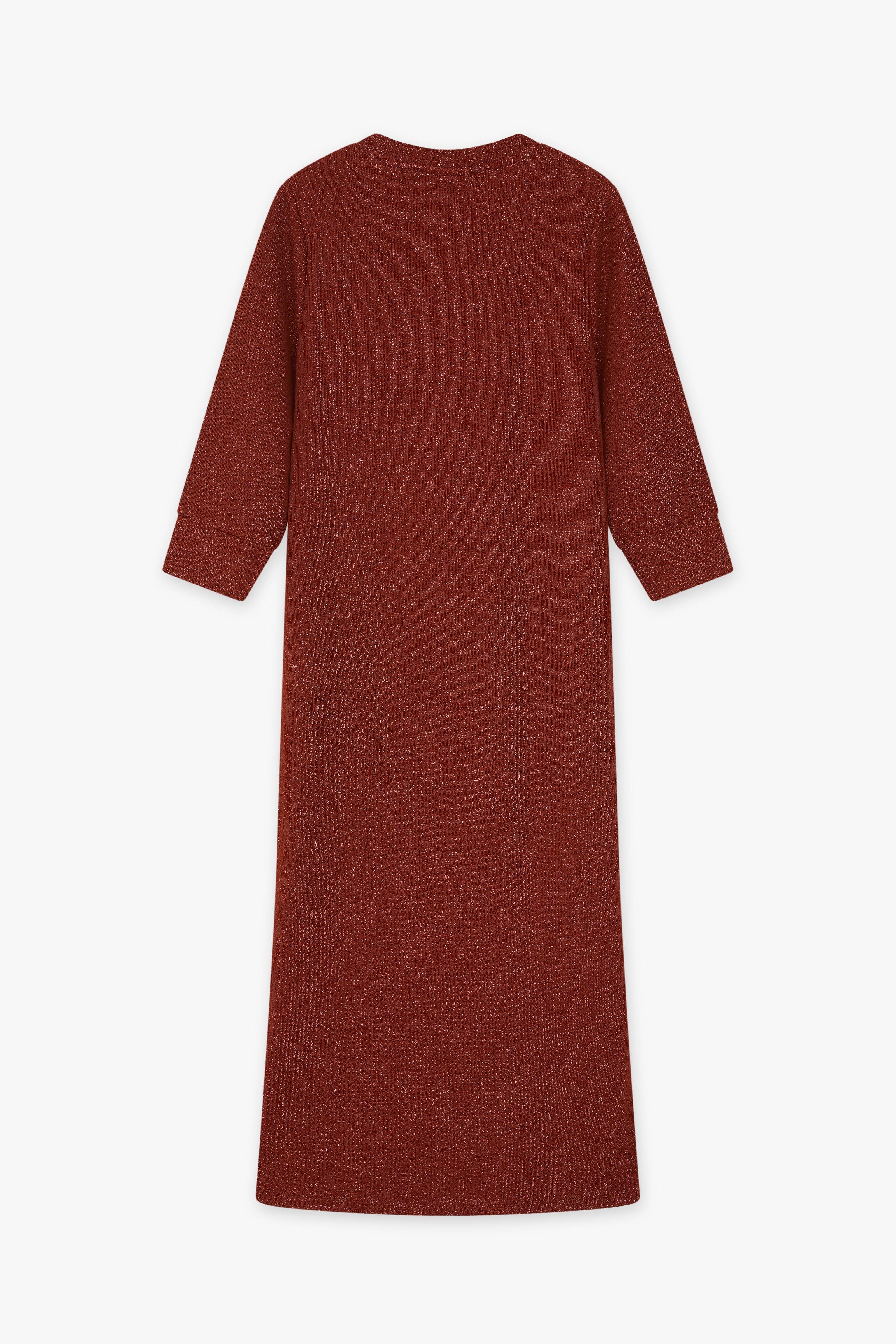 CKS - ReNEWed dress - lange jurk - bruin