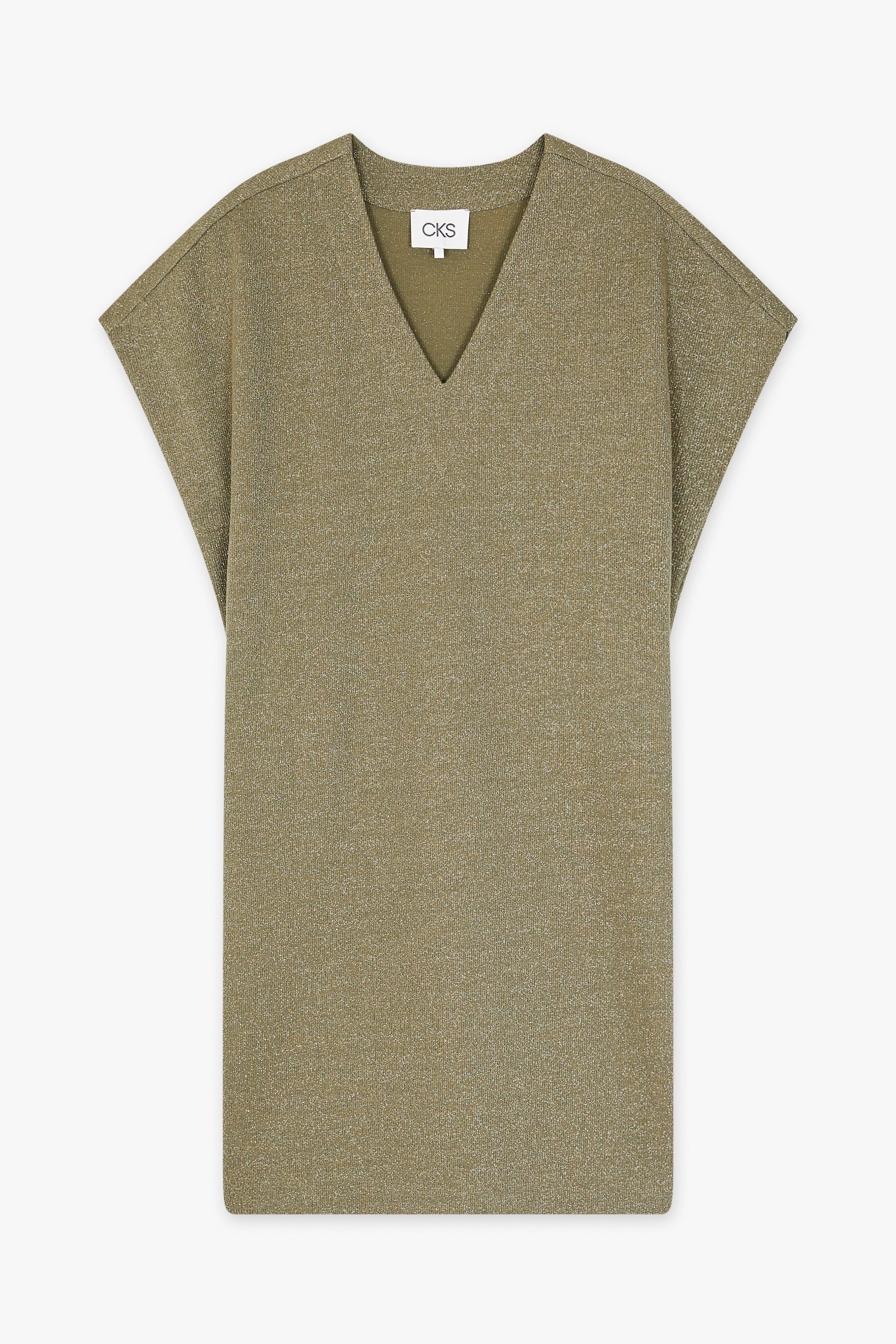 CKS - ReNEWed dress - lange jurk - khaki