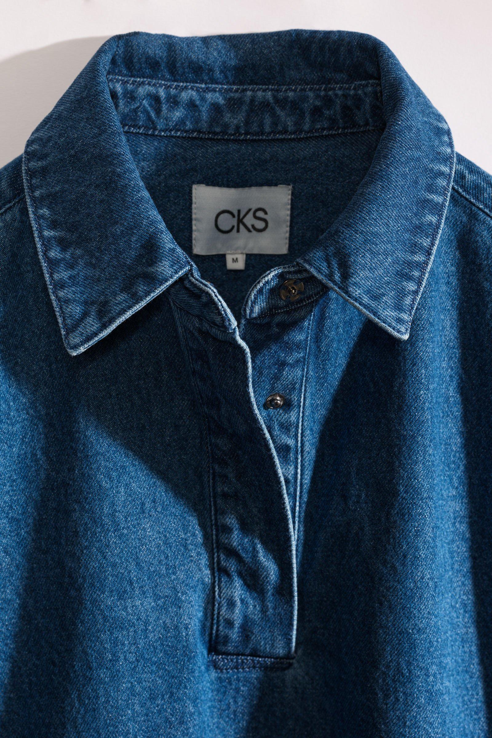 CKS - DROPTIE - robe courte - bleu