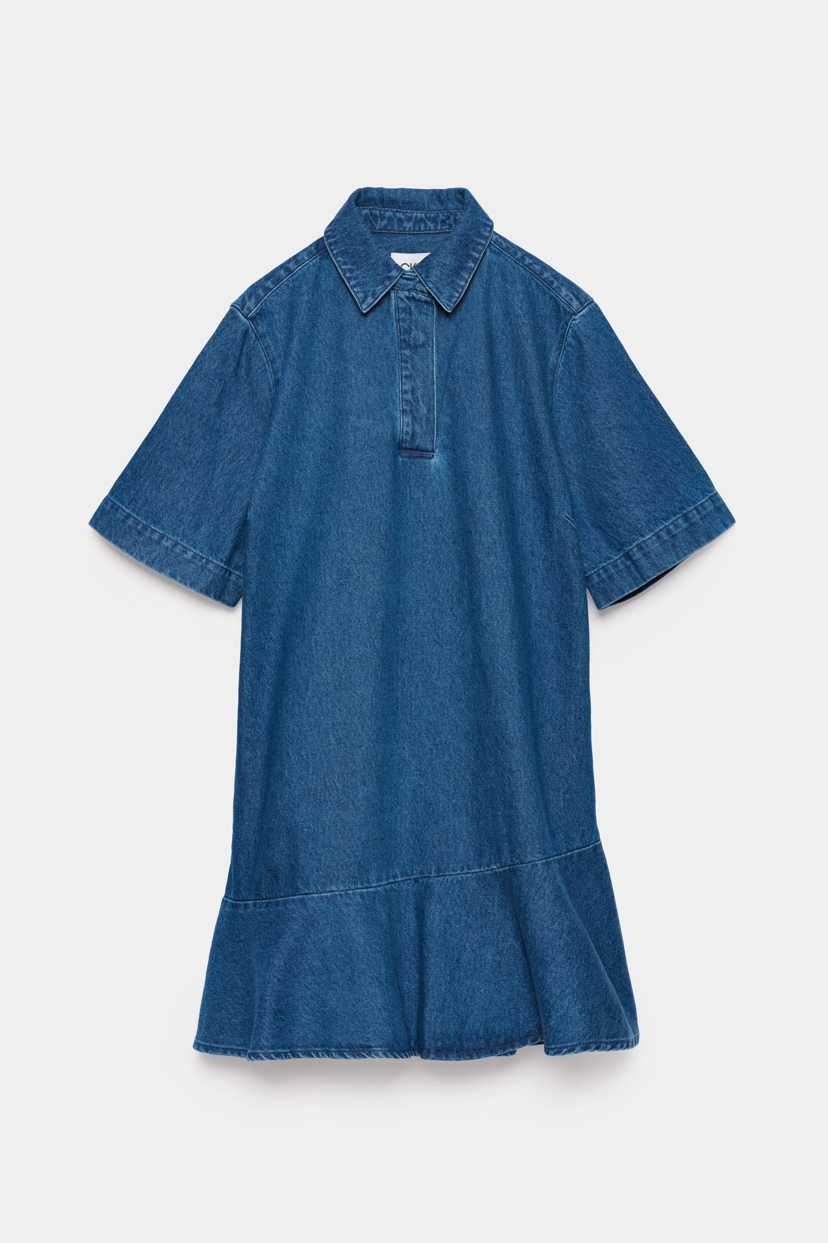 CKS - DROPTIE - korte jurk - blauw