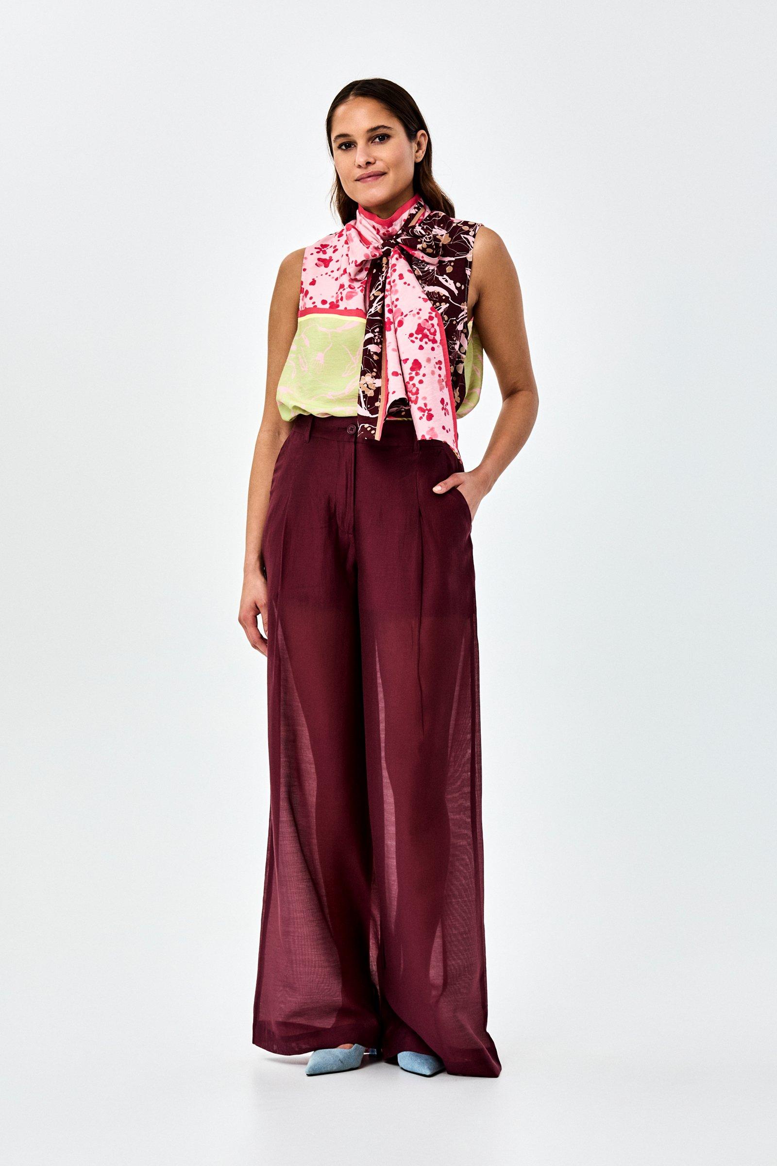 CKS - THEOWIDER - long trouser - dark red