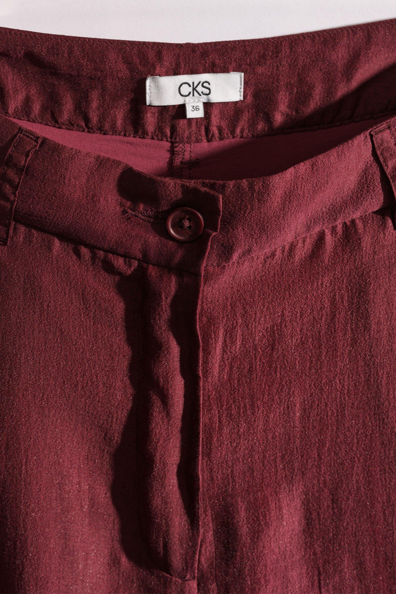CKS - THEOWIDER - long trouser - dark red