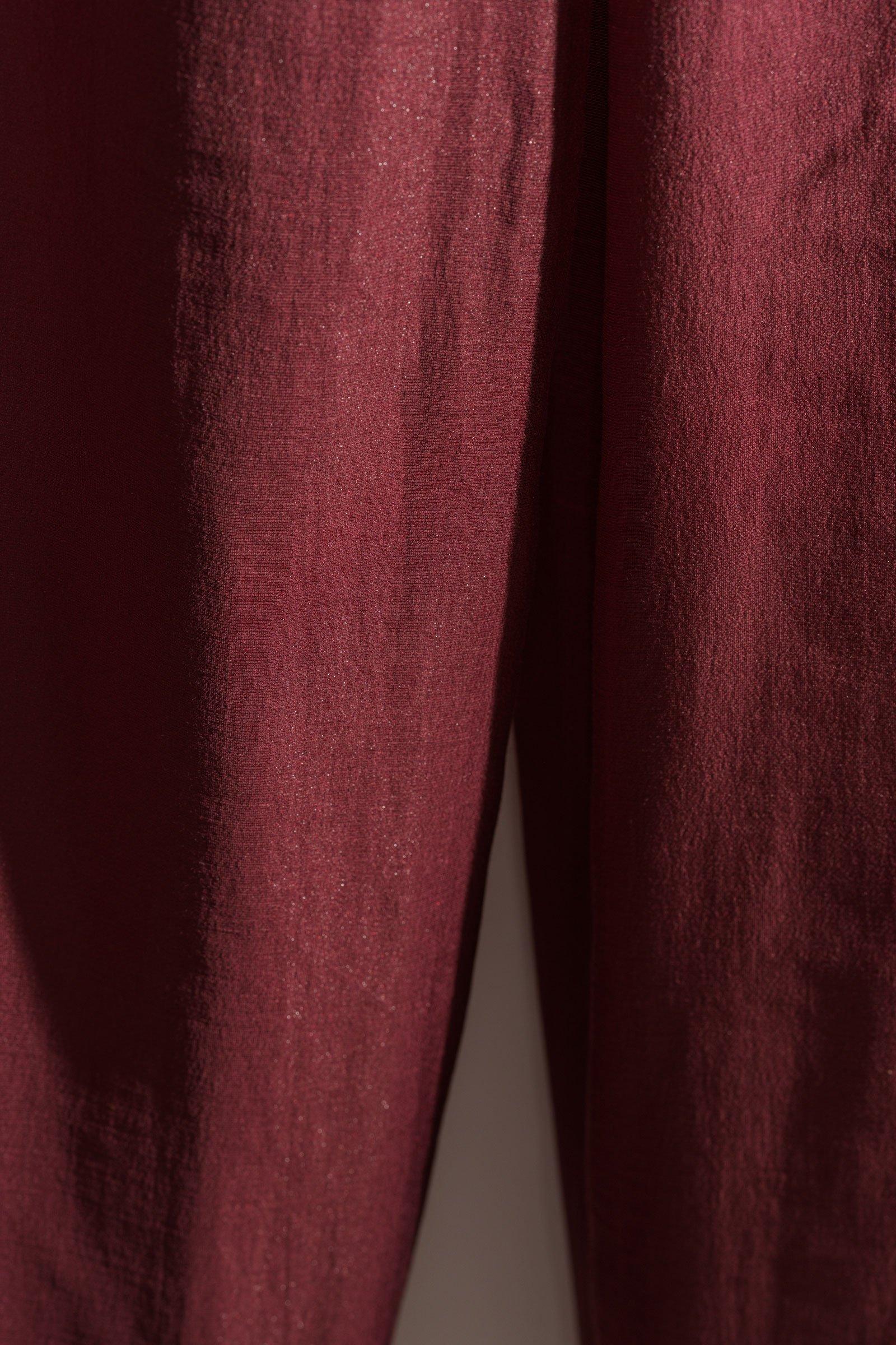 CKS - THEOWIDER - Lange Hose - Dunkelrot