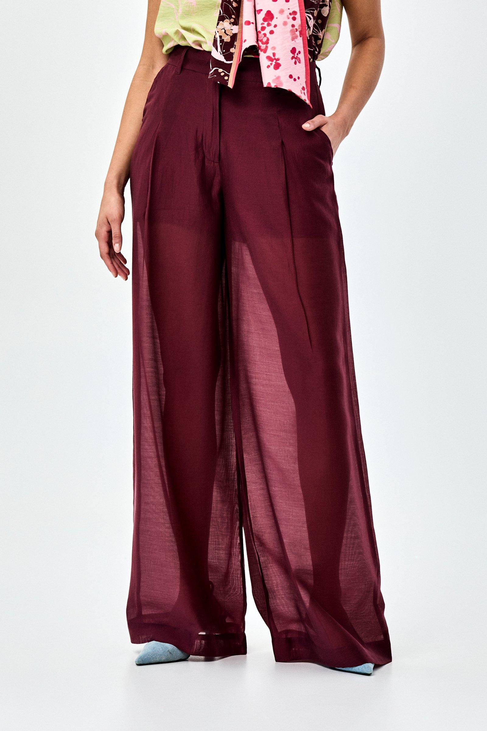 CKS - THEOWIDER - lange broek - donkerrood