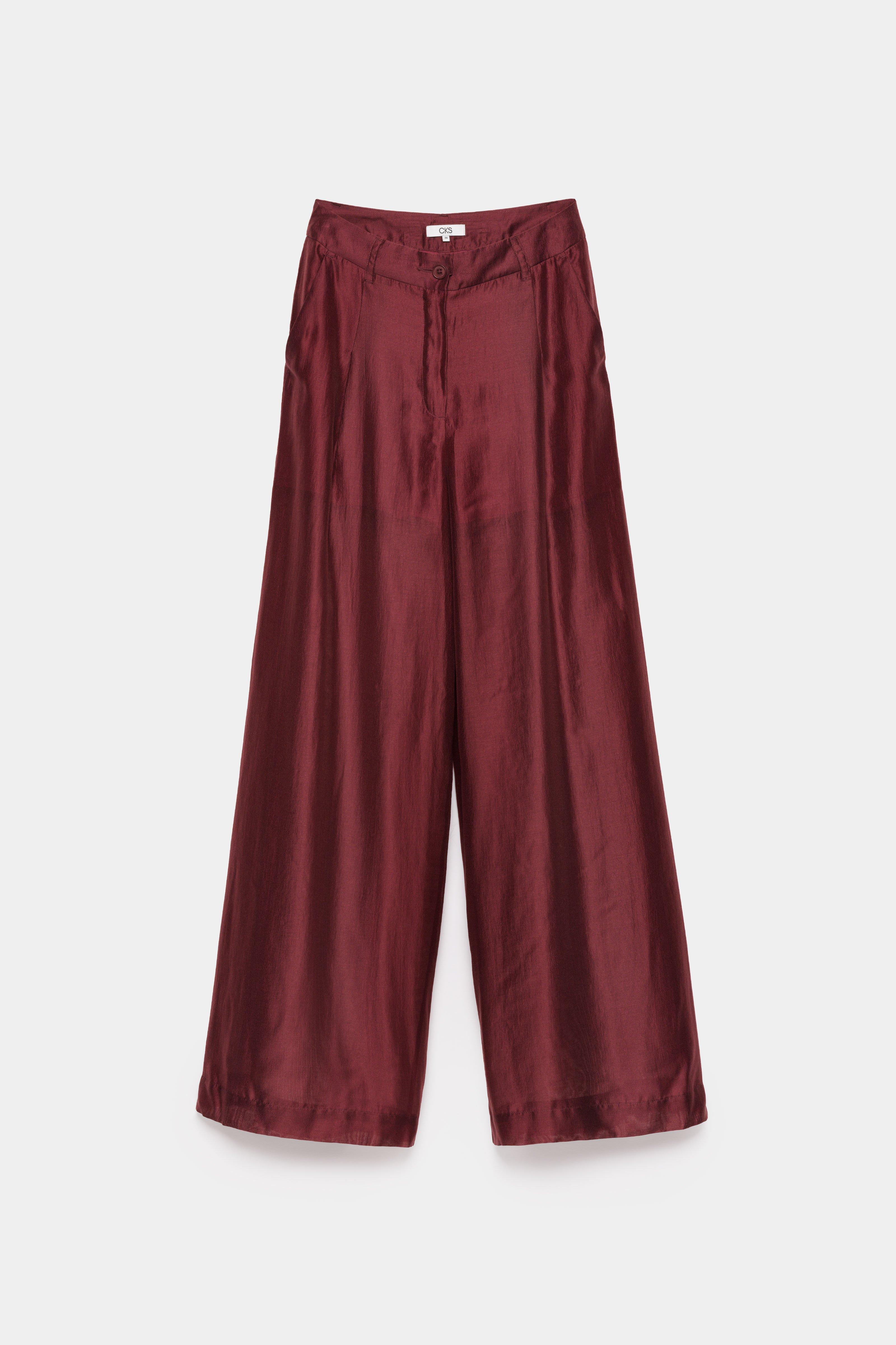 CKS - THEOWIDER - Lange Hose - Dunkelrot